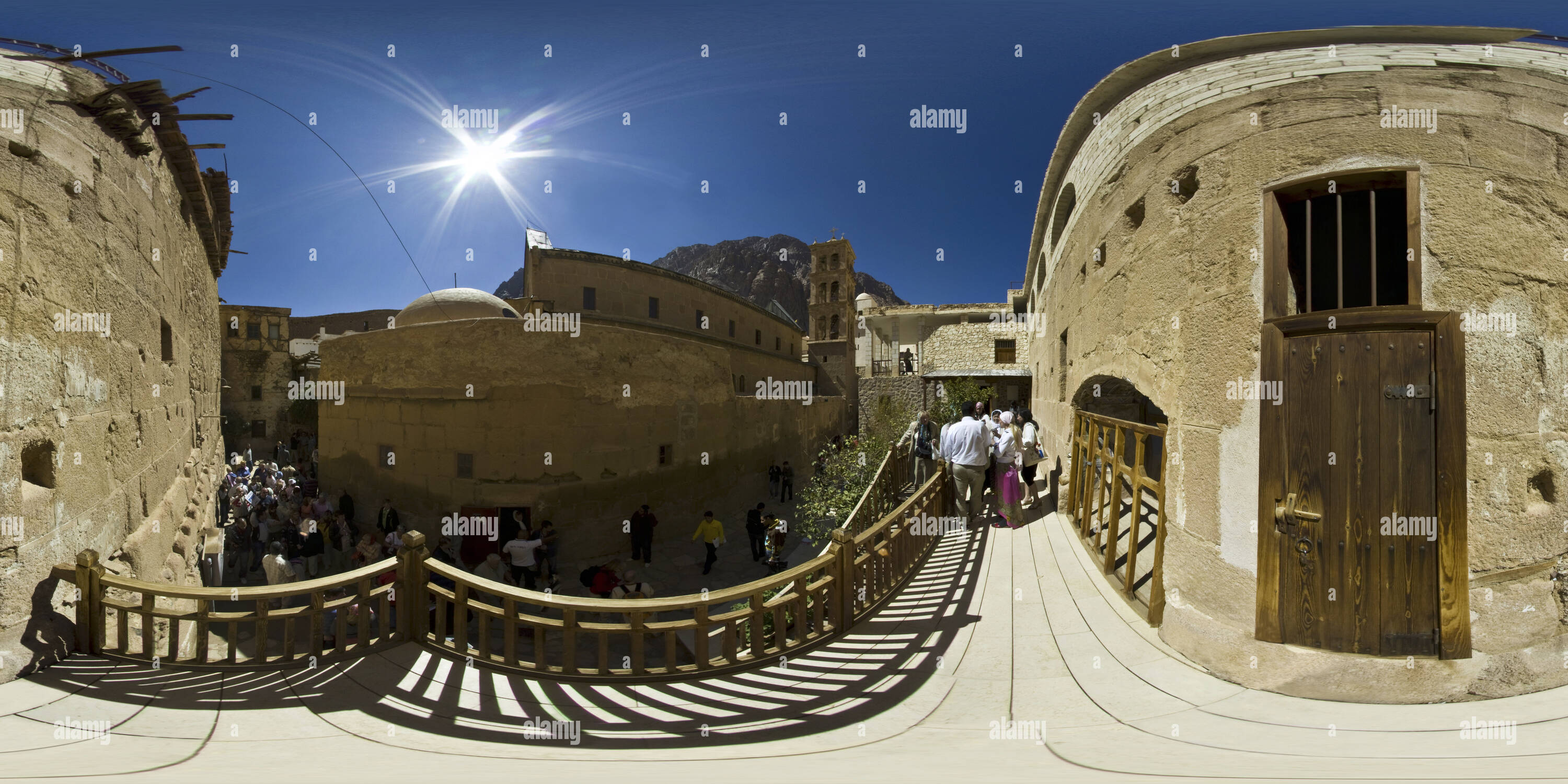 360 degree panoramic view of Chapel of the Burning Bush in St Katherine's Monastery, Sinai