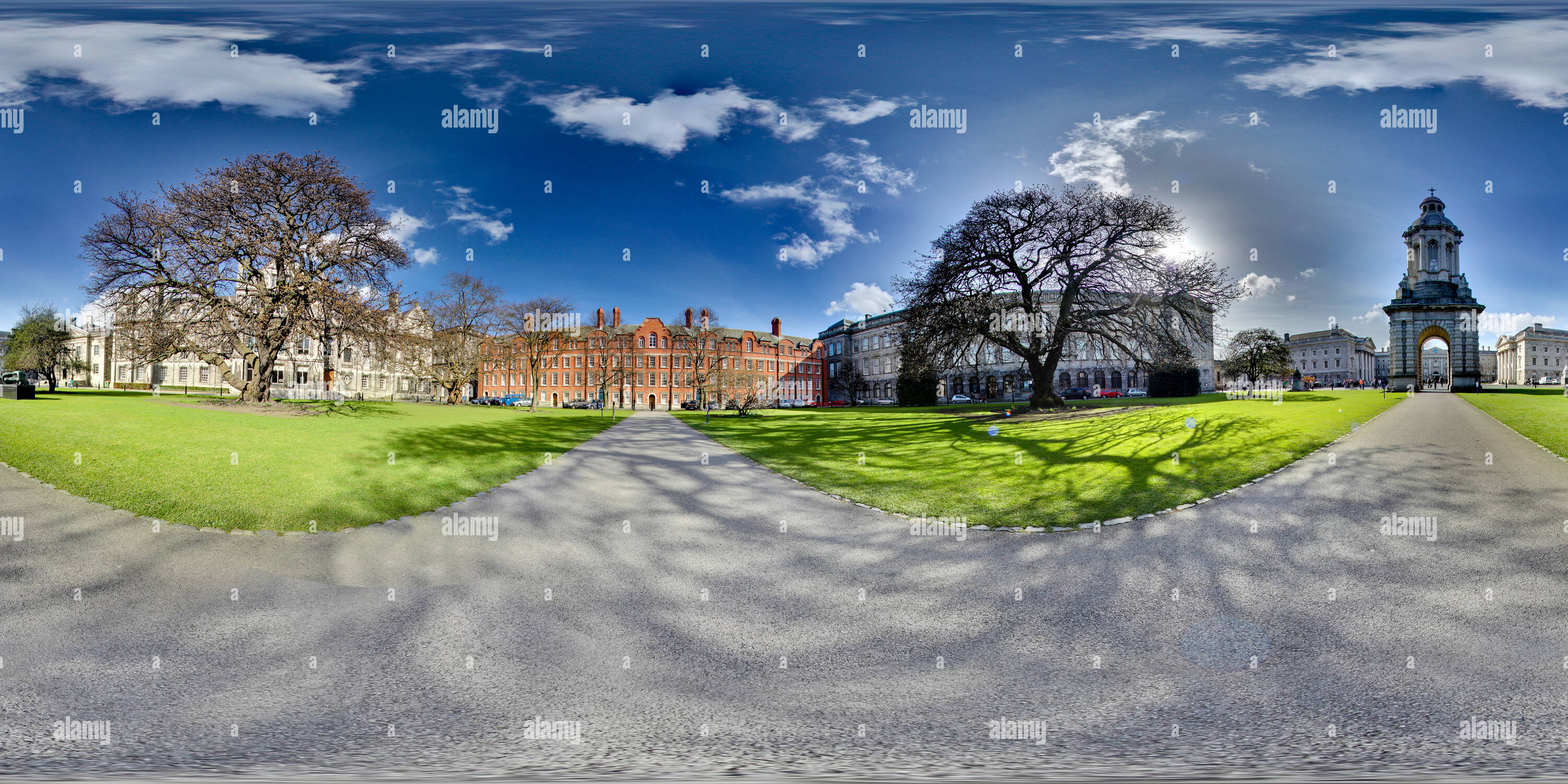 360° view of Trinity College Dublin - Alamy