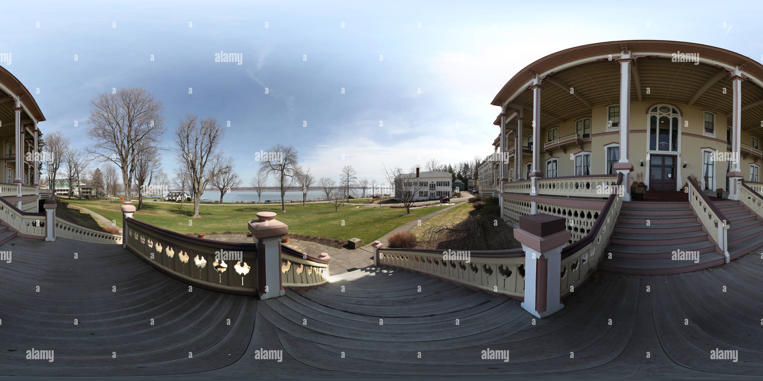 360° view of Athenaeum Hotel at Chautauqua, New York Alamy