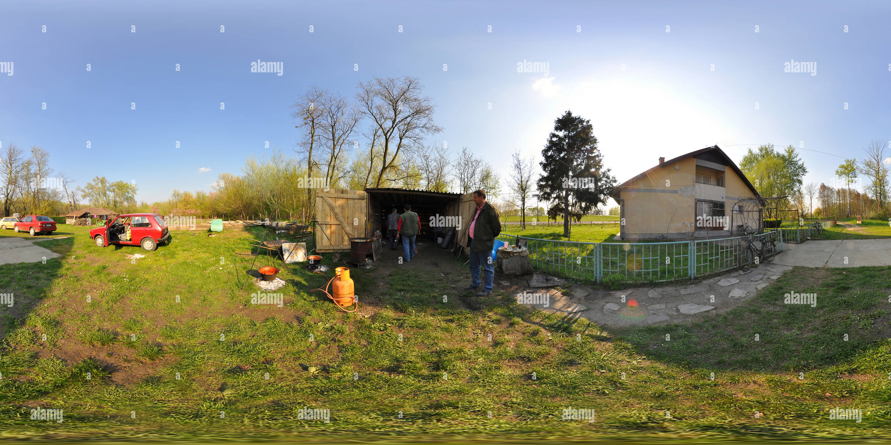 360° view of Backa Palanka, cuvarnica nasipa Alamy