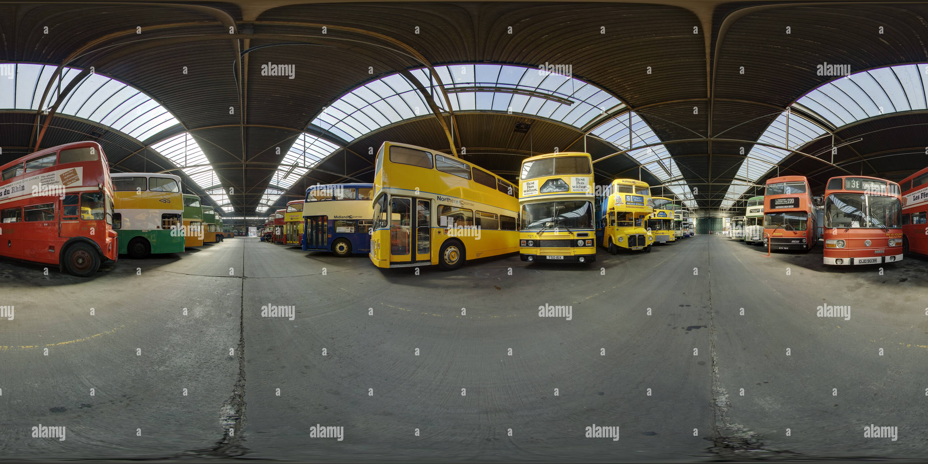 360° view of Glasgow Vintage Vehicle Trust Alamy