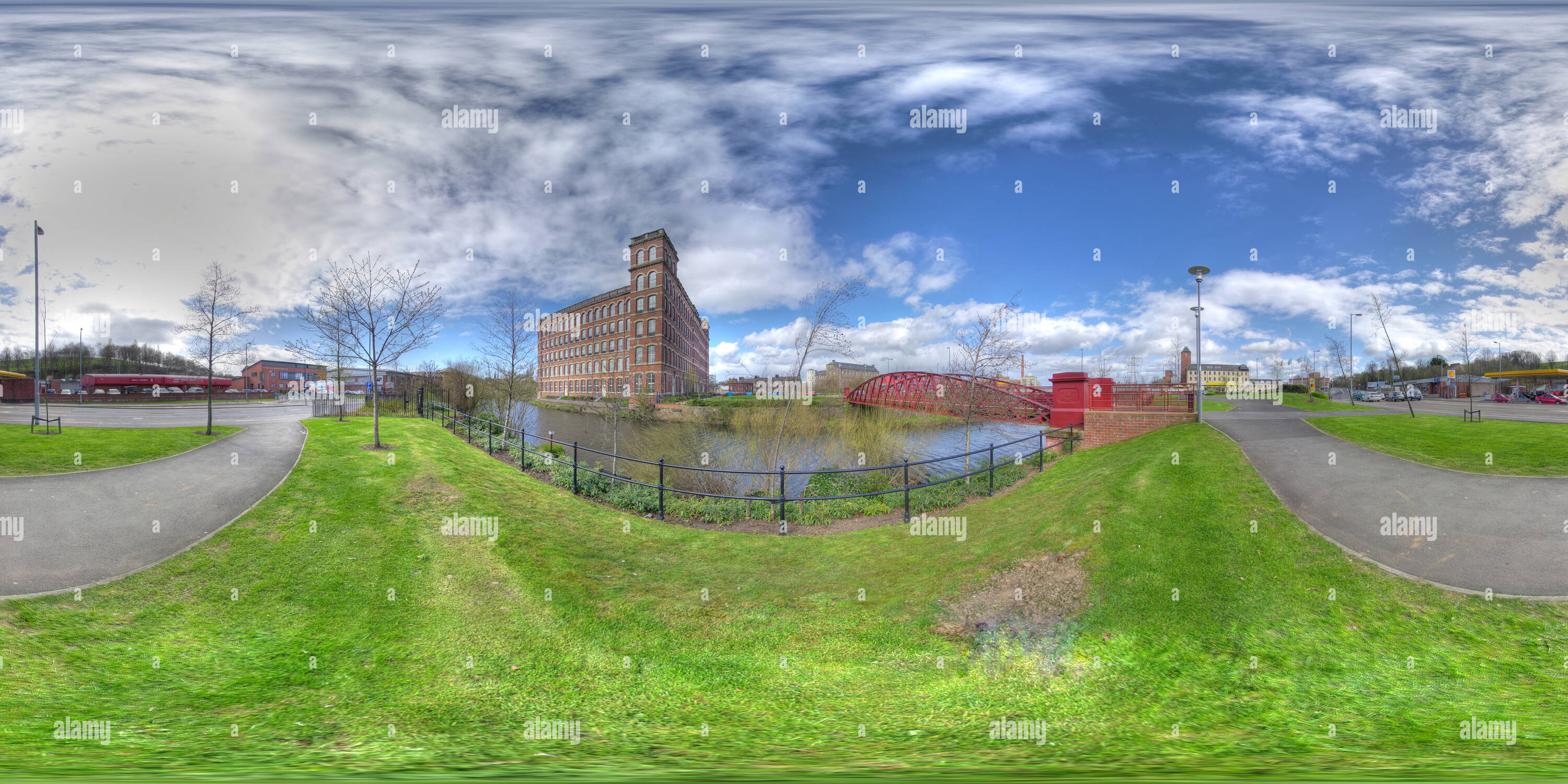 360 degree panoramic view of Anchor Mills , Paisley