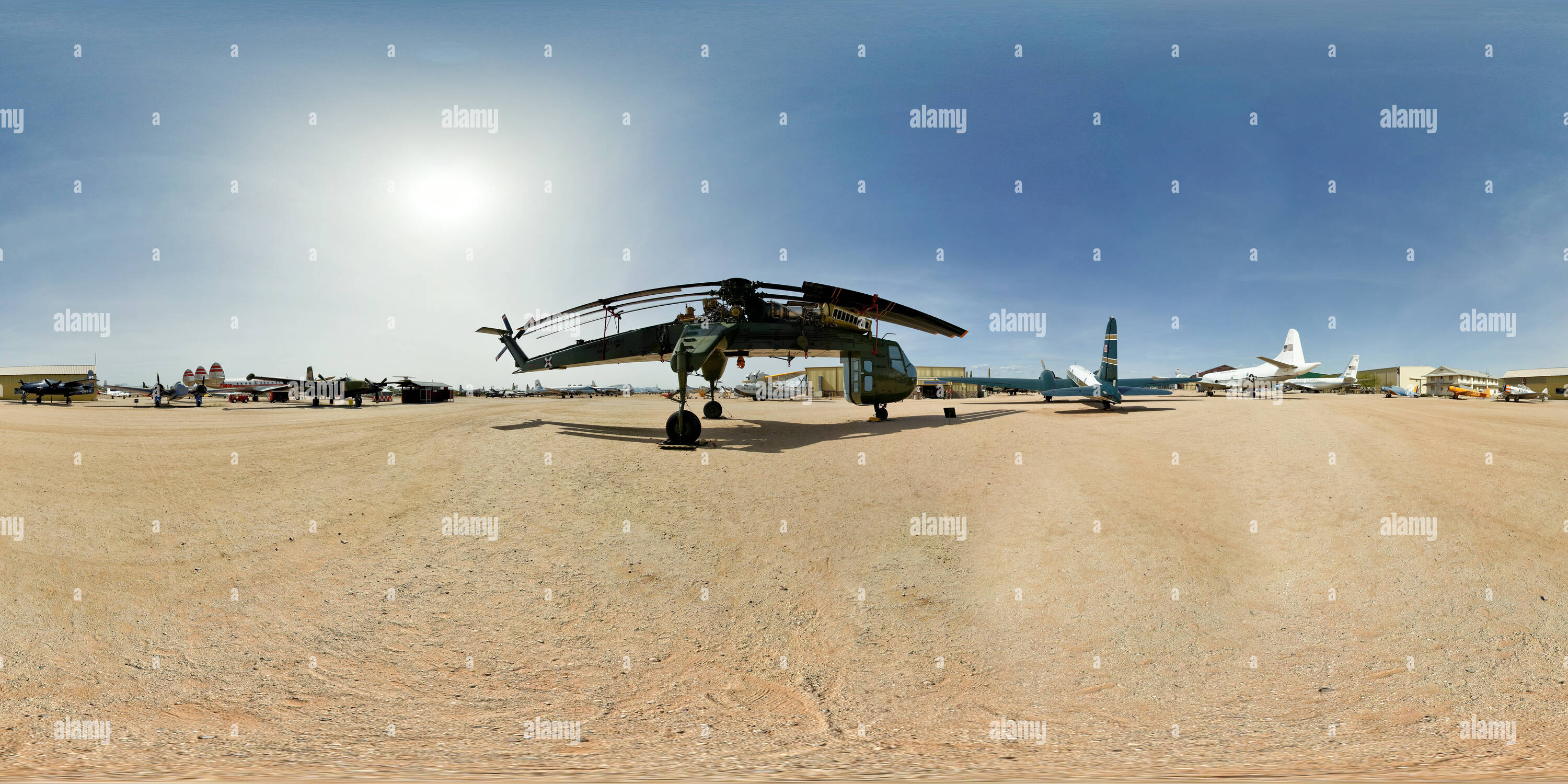 360 degree panoramic view of CH-54A 'Tarhe' (Sky Crane), Pima Air and Space Museum, Tucson