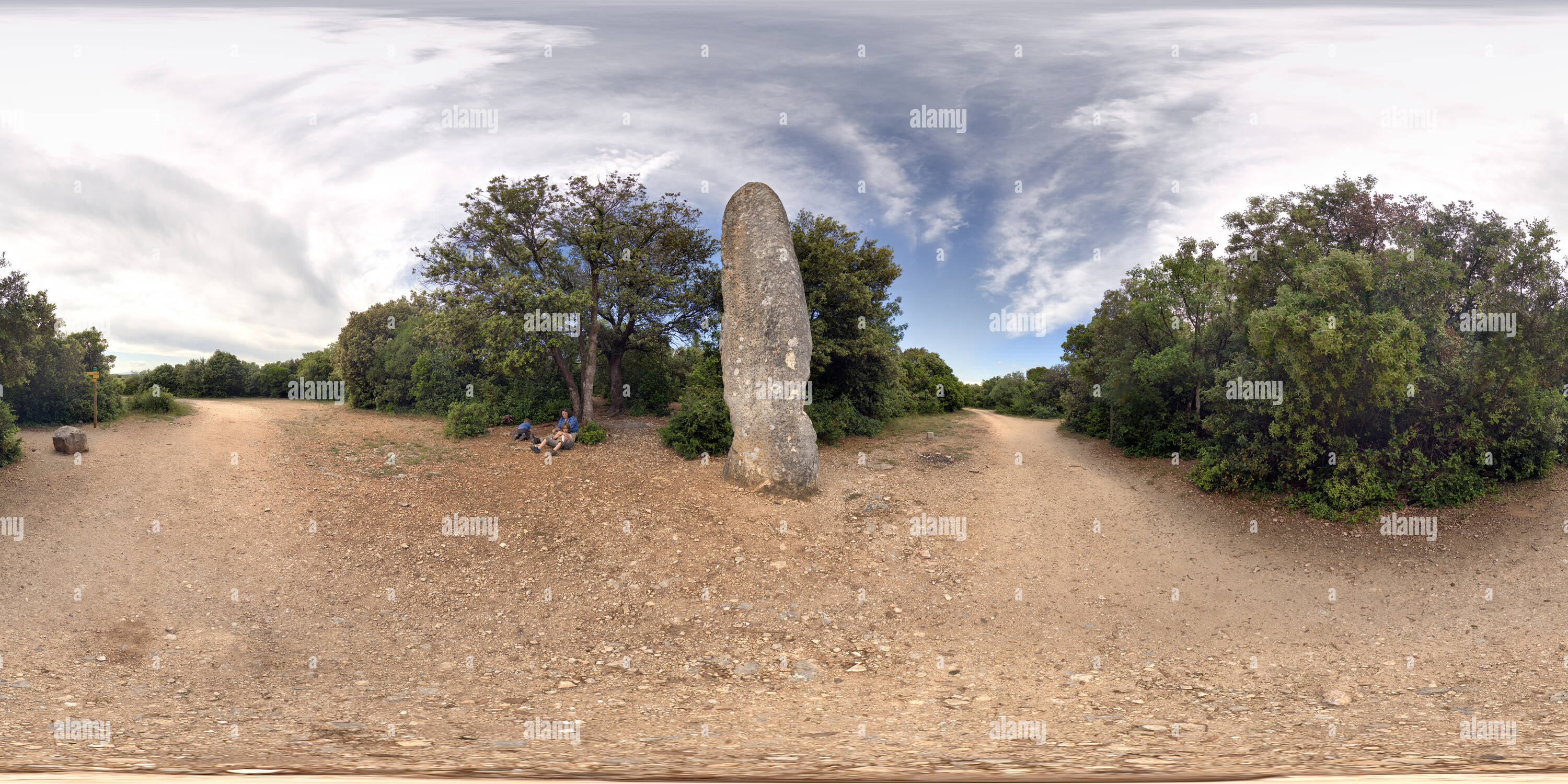 360° view of The menhir de la Pierre Plantée Alamy