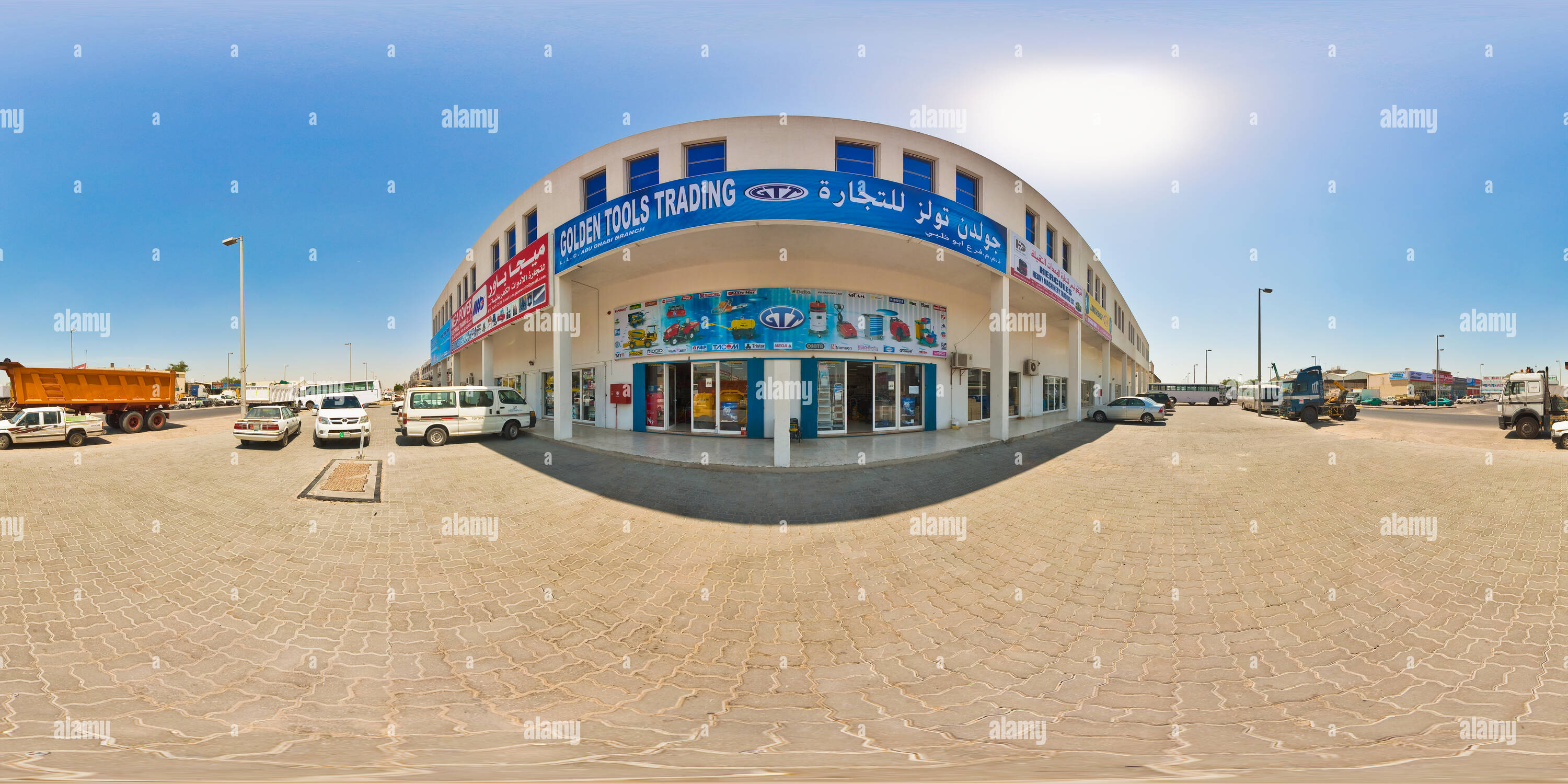 360 degree panoramic view of Mussafah Industrial Area Abu Dhabi at Golden Tools Trading by 360emirates