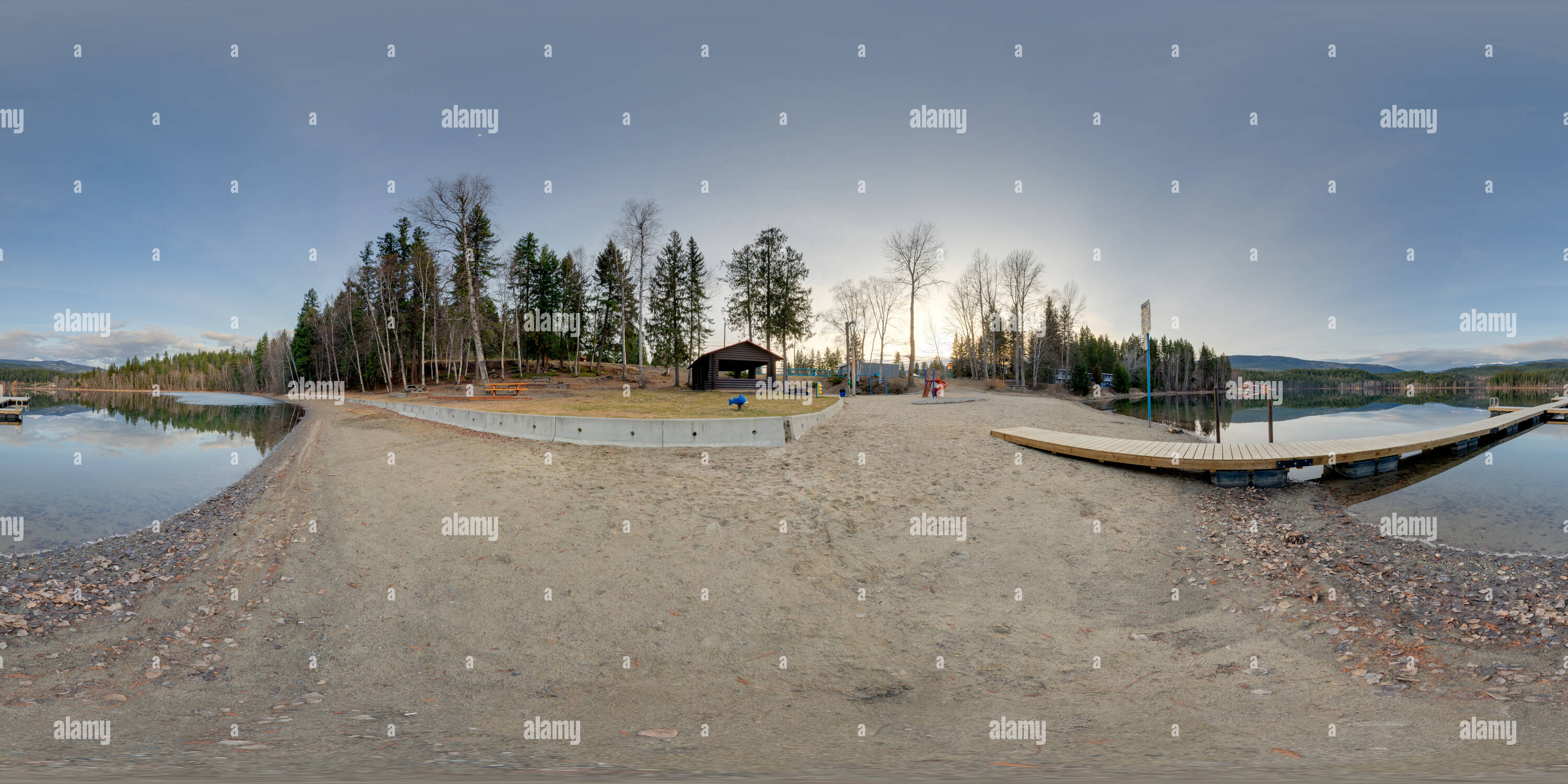 360° view of Dutch Lake, Clearwater, British Columbia Alamy