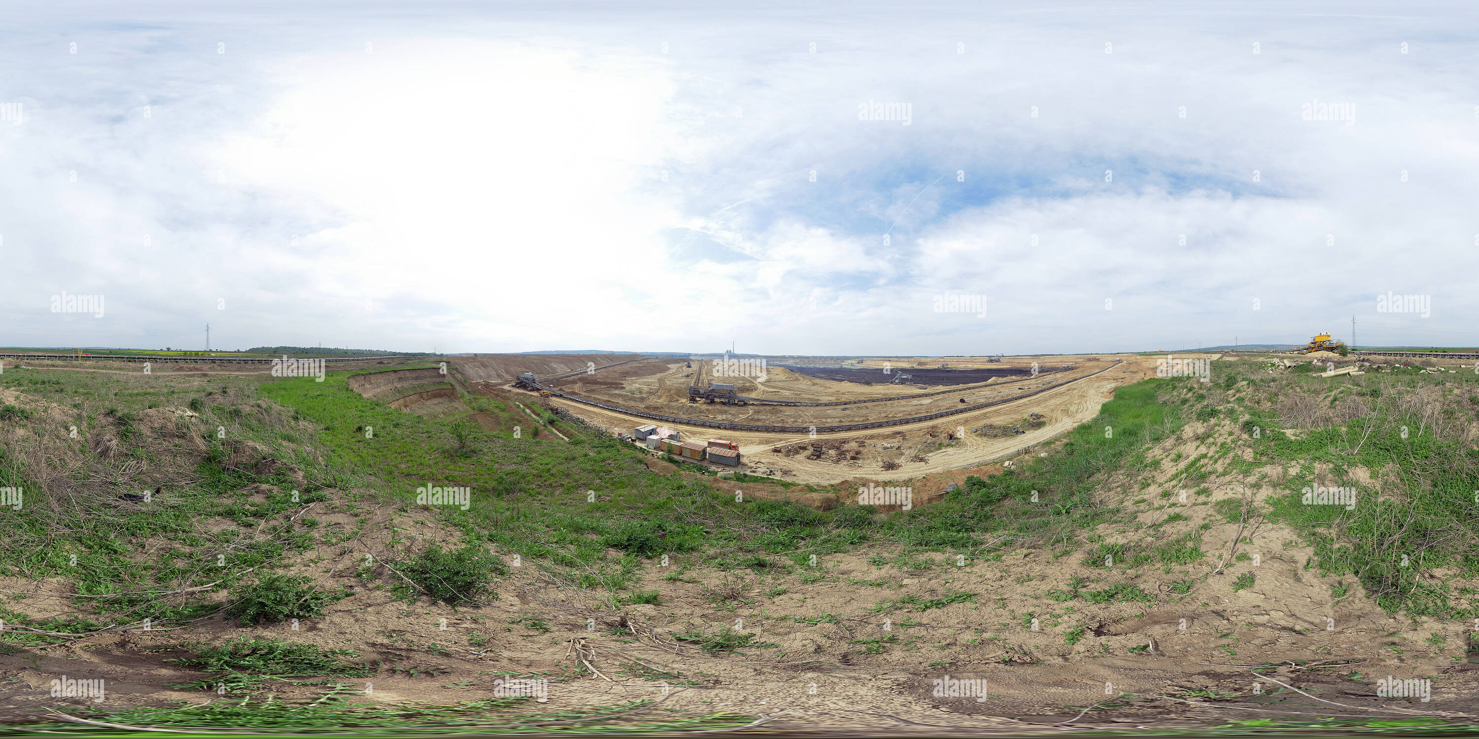 360 degree panoramic view of Drmno mining