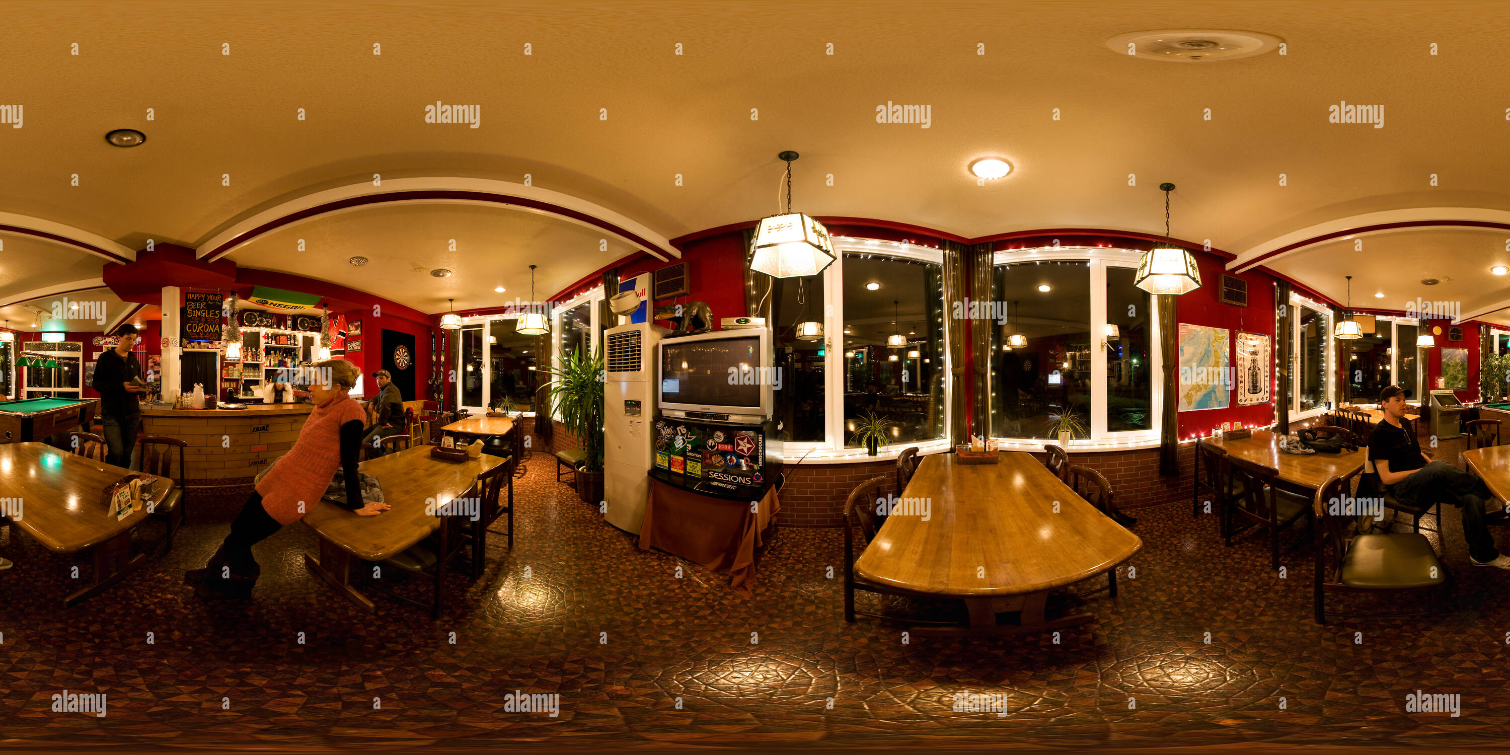 360° view of Black Diamond Restaurant and Bar - Alamy