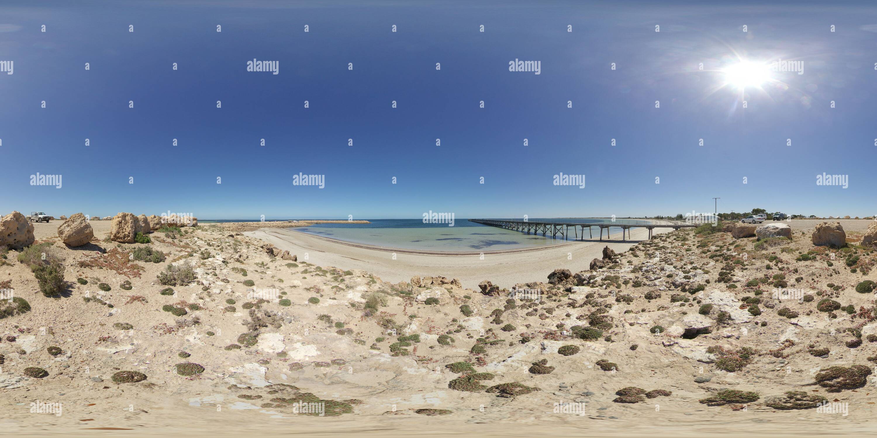 360° view of Smoky Bay Jetty Alamy