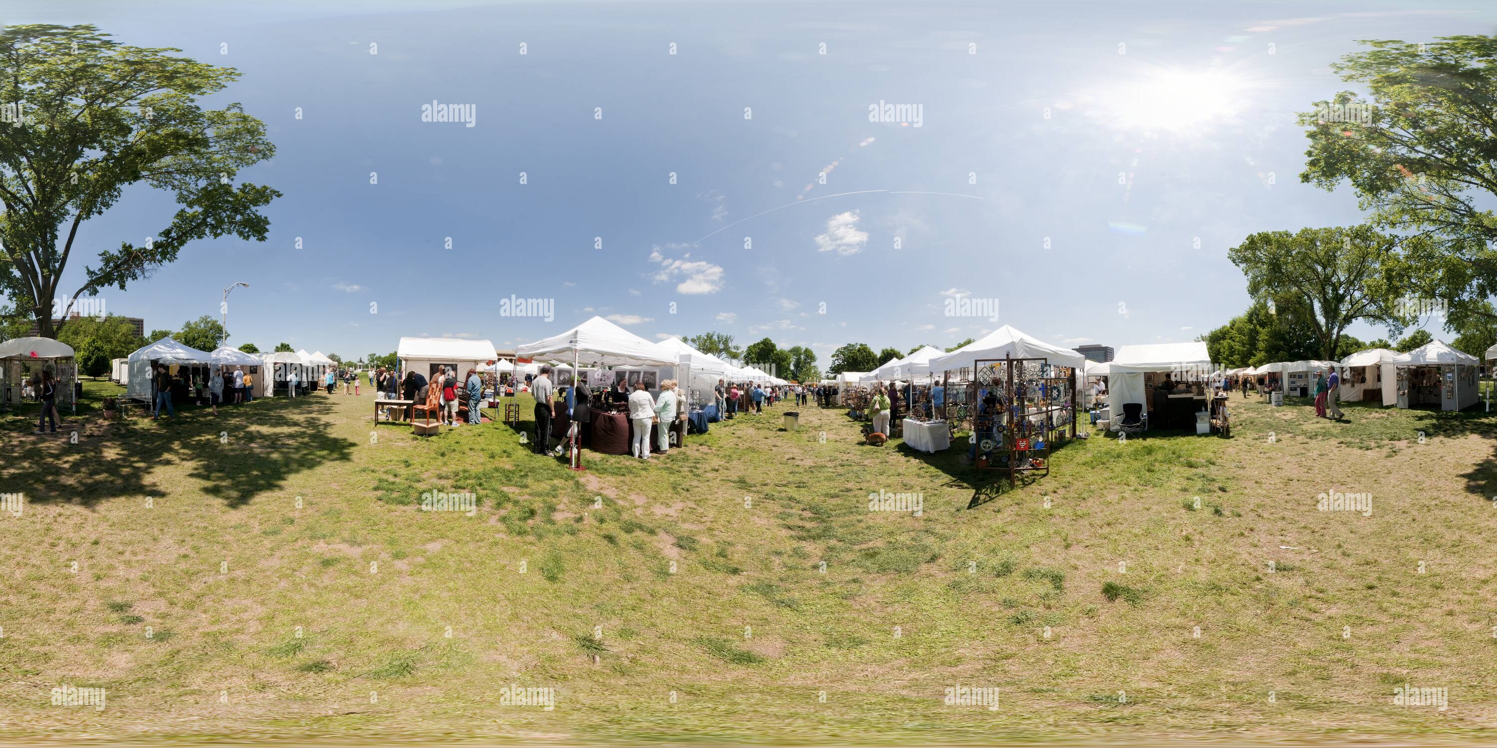 360° view of Centennial Park Crafts Fair, Nashville, Tennessee, USA Alamy