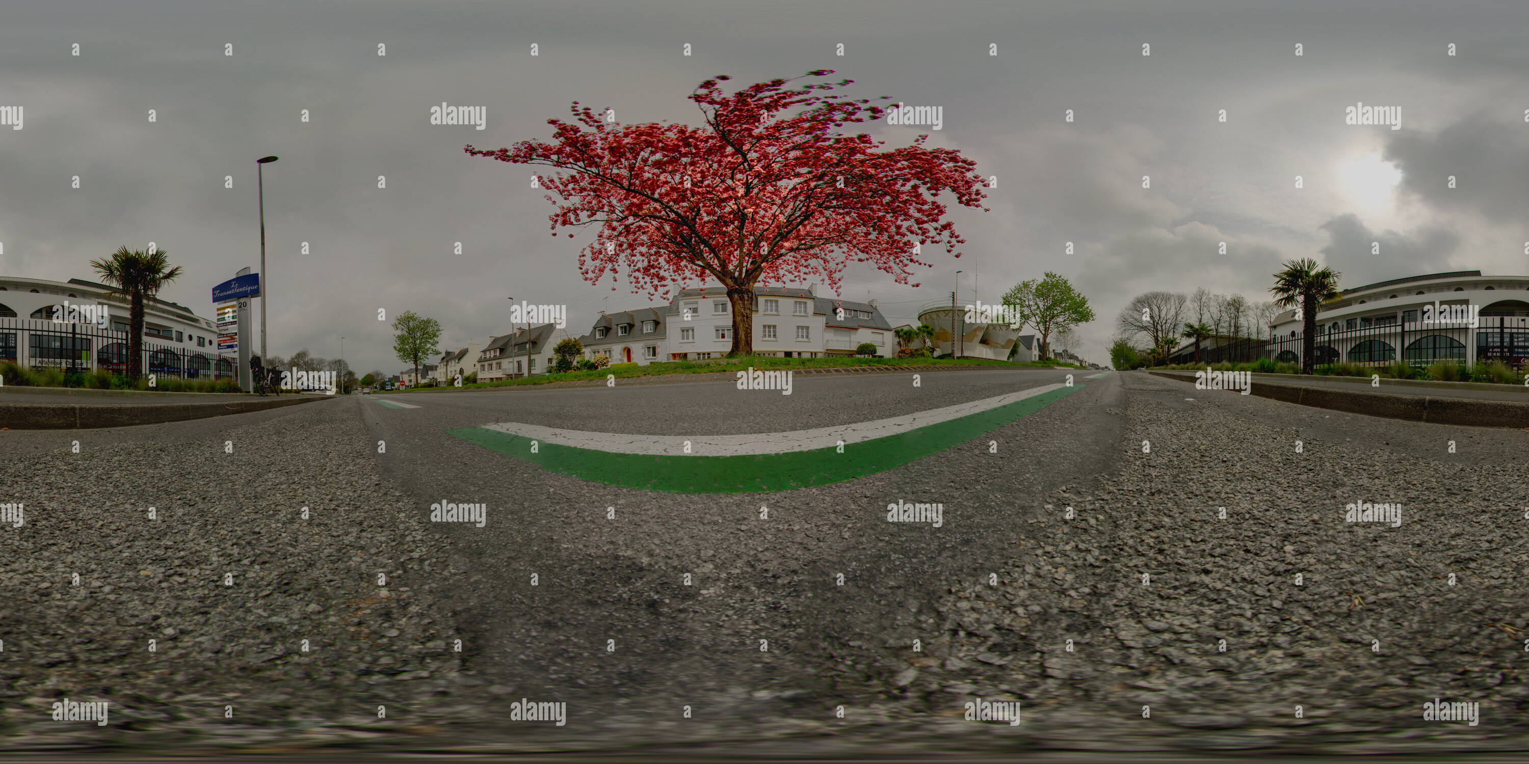 360° view of Strassenbaum Avenue Yves Thepot Quimper - Alamy