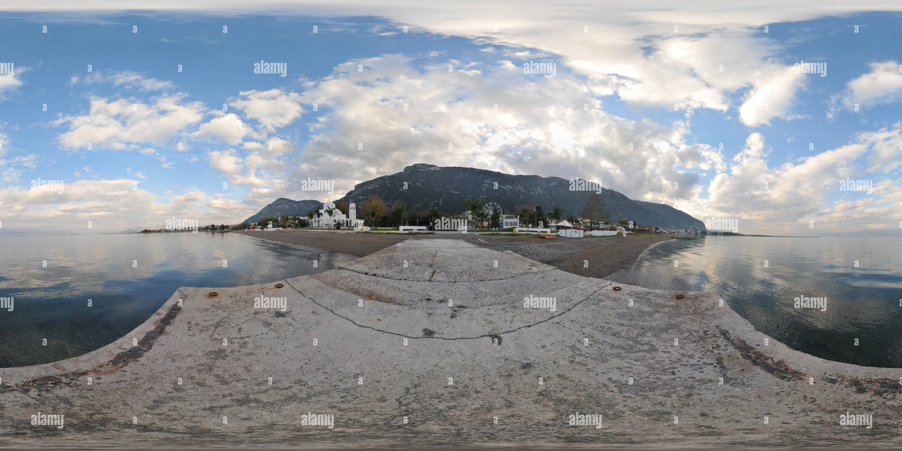 360 degree panoramic view of Kamena Vourla