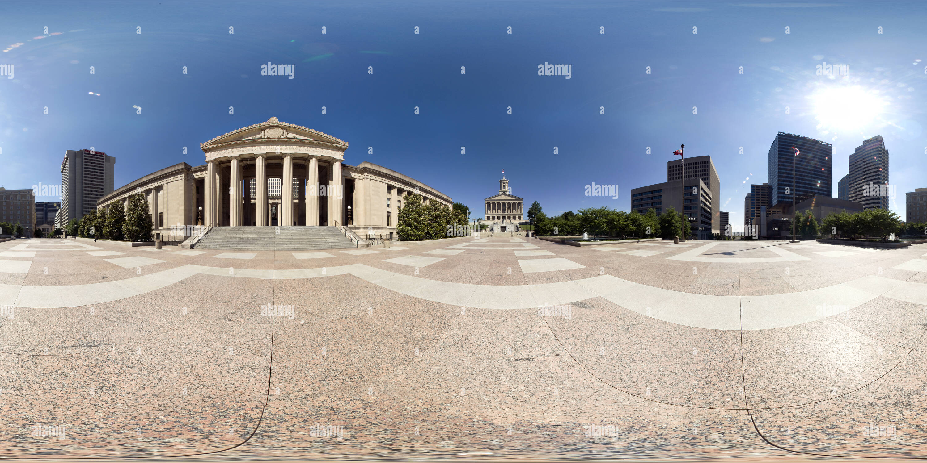 360° view of Legislative Plaza, Nashville, Tennessee, USA - Alamy