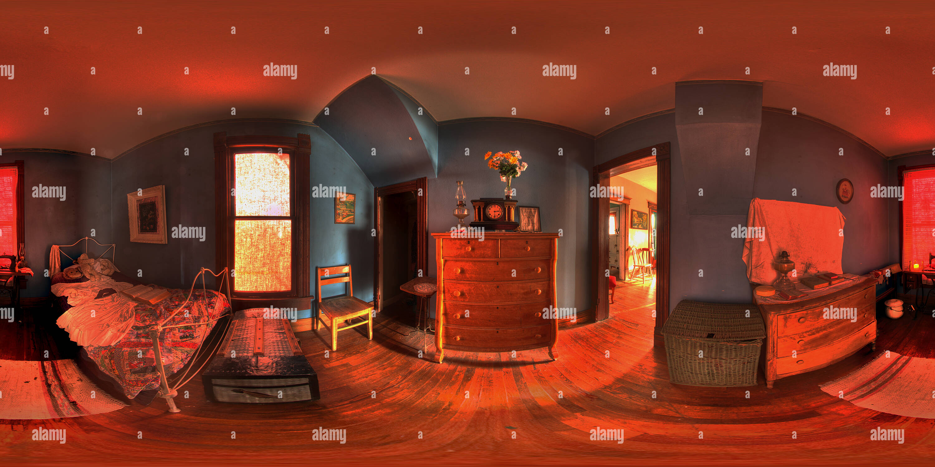 360° view of Villisca Ax Murder House Parlor Bedroom Alamy