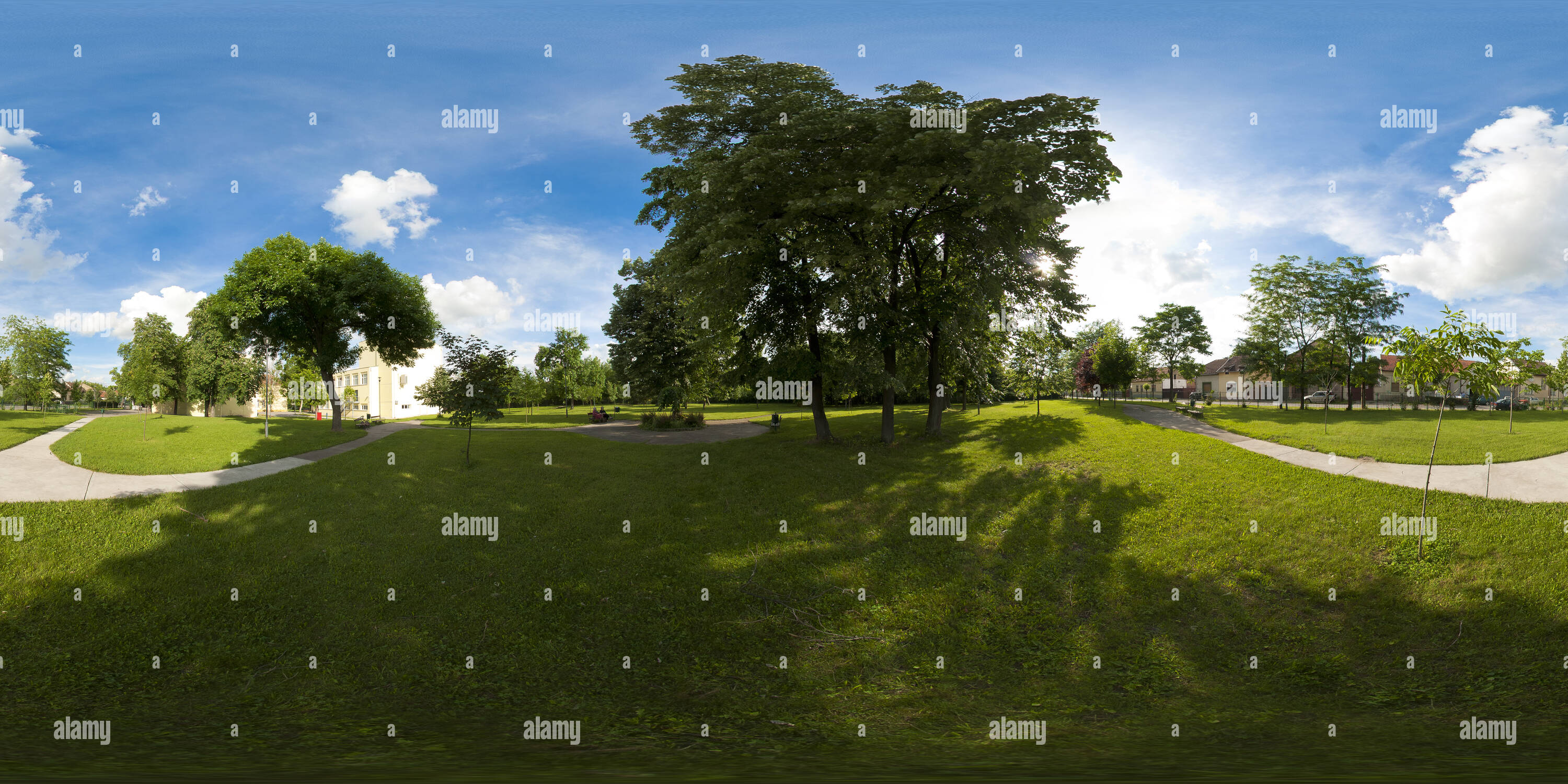 360° view of Gimnazija Laza Kostic Park (Novi Sad - Alamy