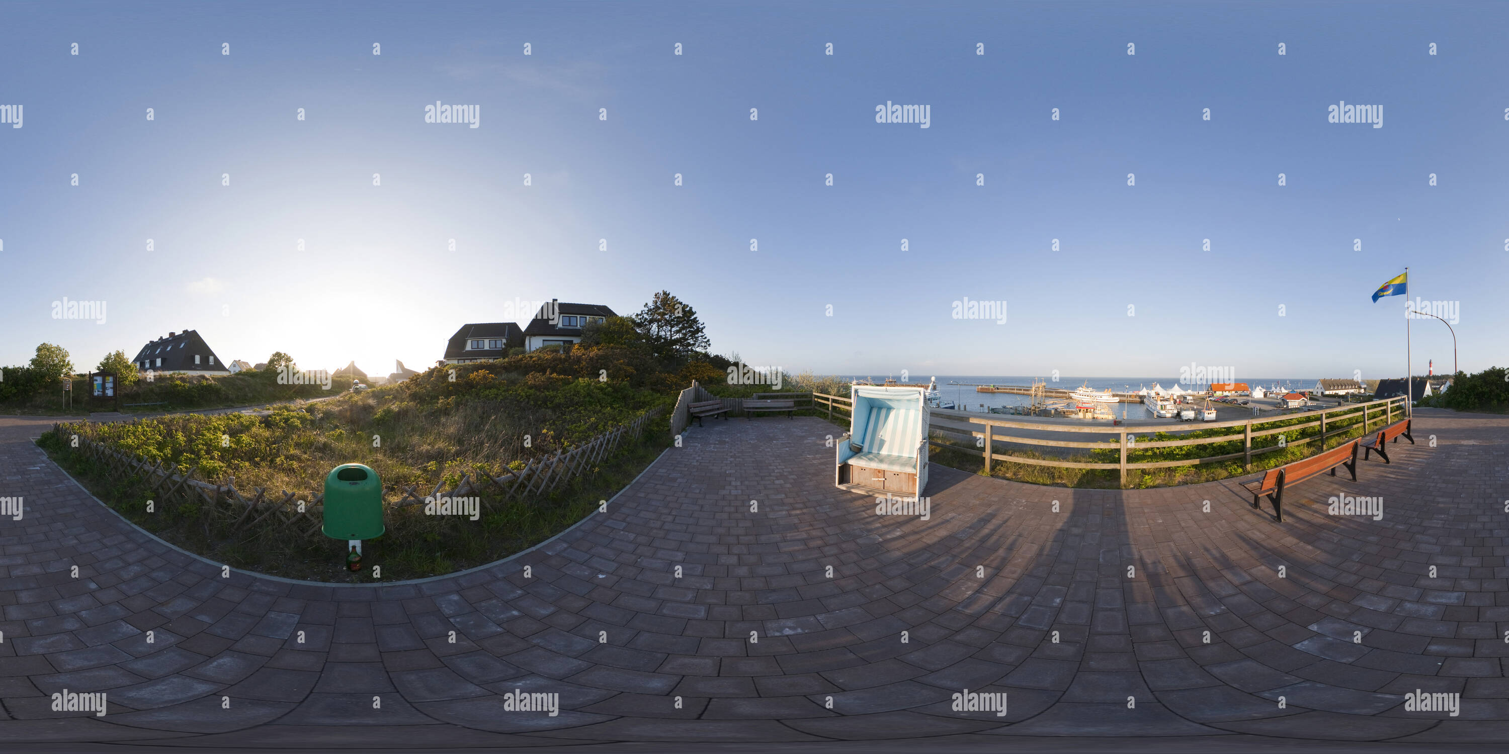 360° view of Sylt. Hörnum. Oberer Dünenweg - Alamy