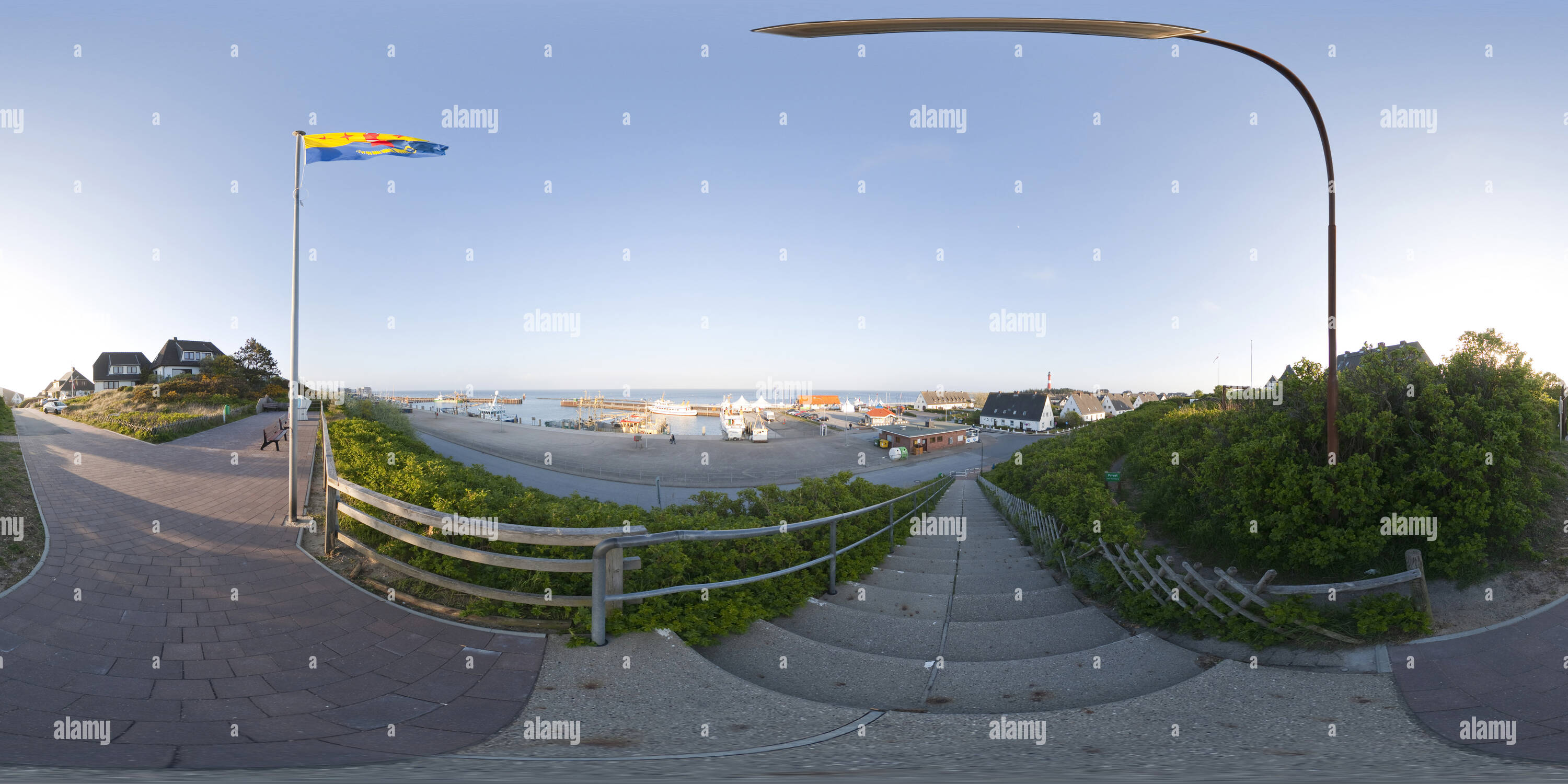 360° view of Sylt. Hörnum. Hafen am Abend - Alamy