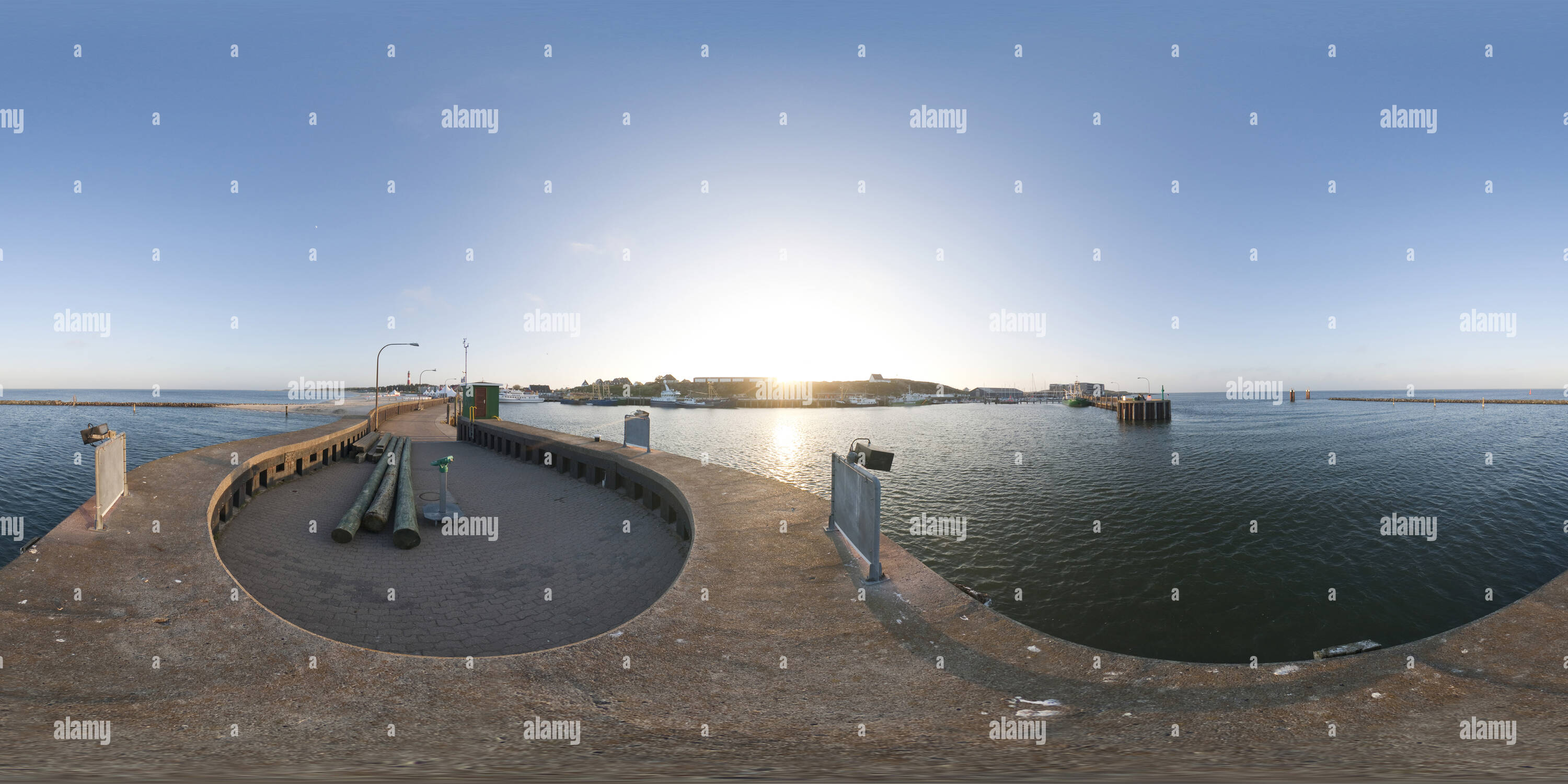 360° view of Sylt. Hörnum. Hafen - Alamy