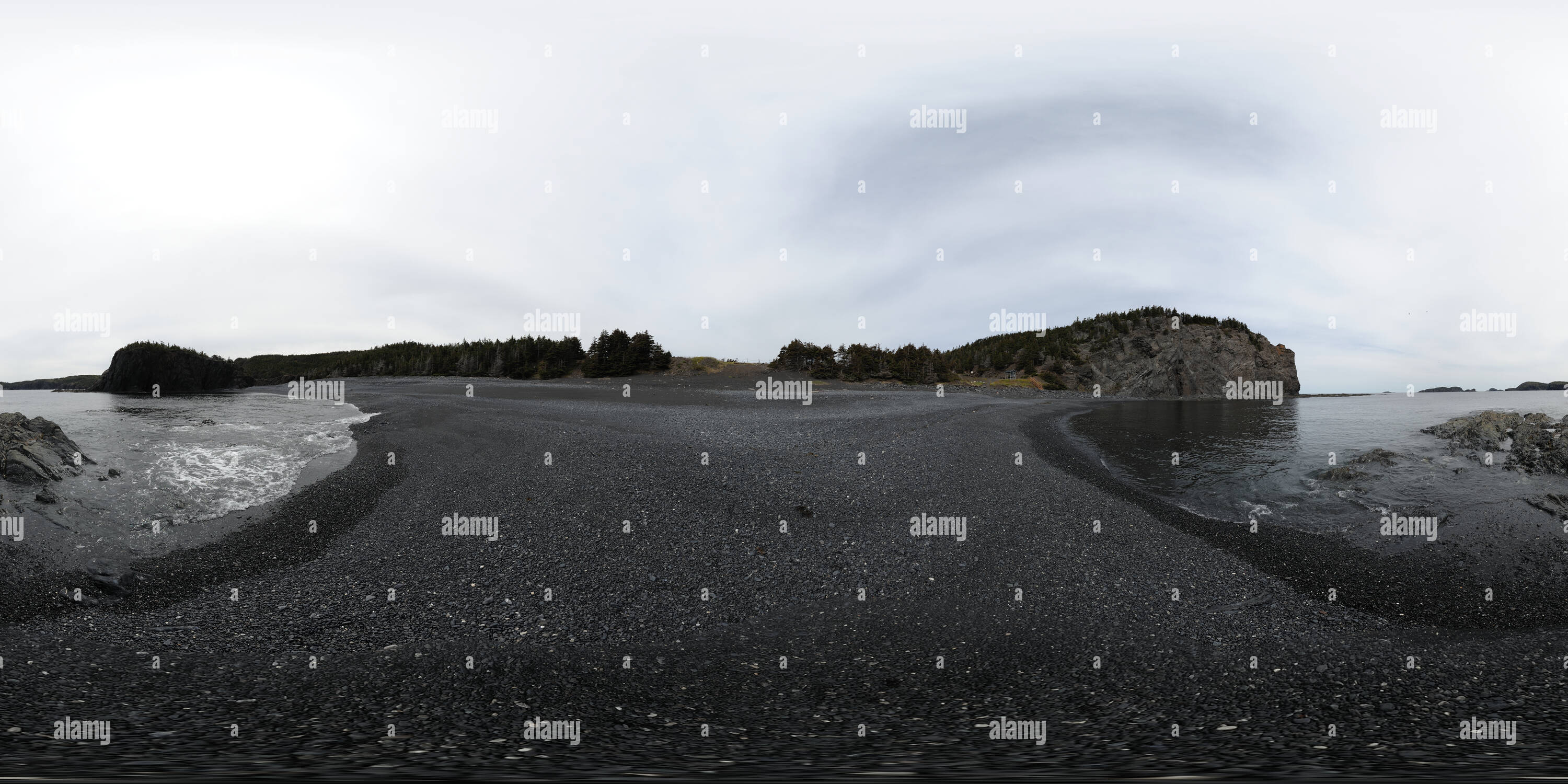 360° view of Ocean View Park, Leading Tickles, Newfoundland Canada Alamy