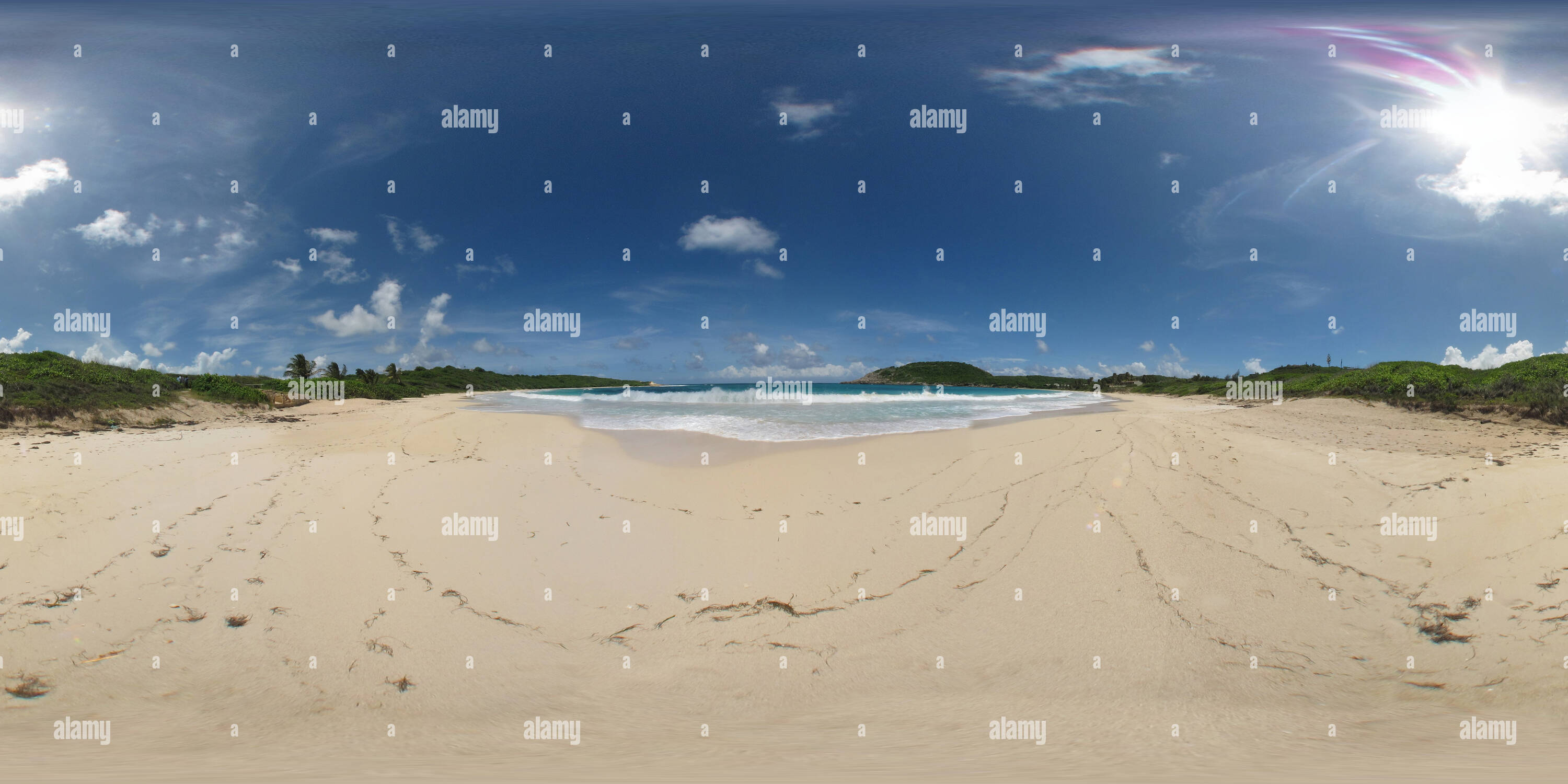 360° view of Half Moon Bay Antigua Alamy