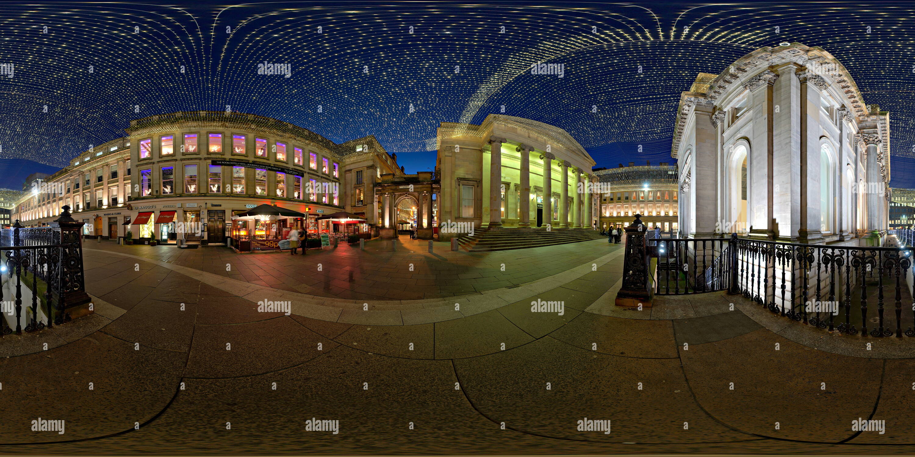 360° view of Royal Exchange Square, Glasgow Alamy