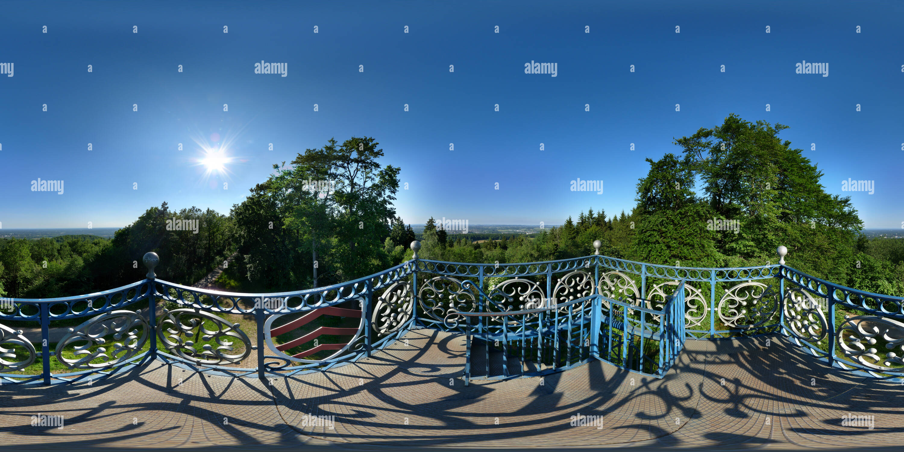 360° view of Eiserner Anton (Bismarckturm), Bielefeld Alamy