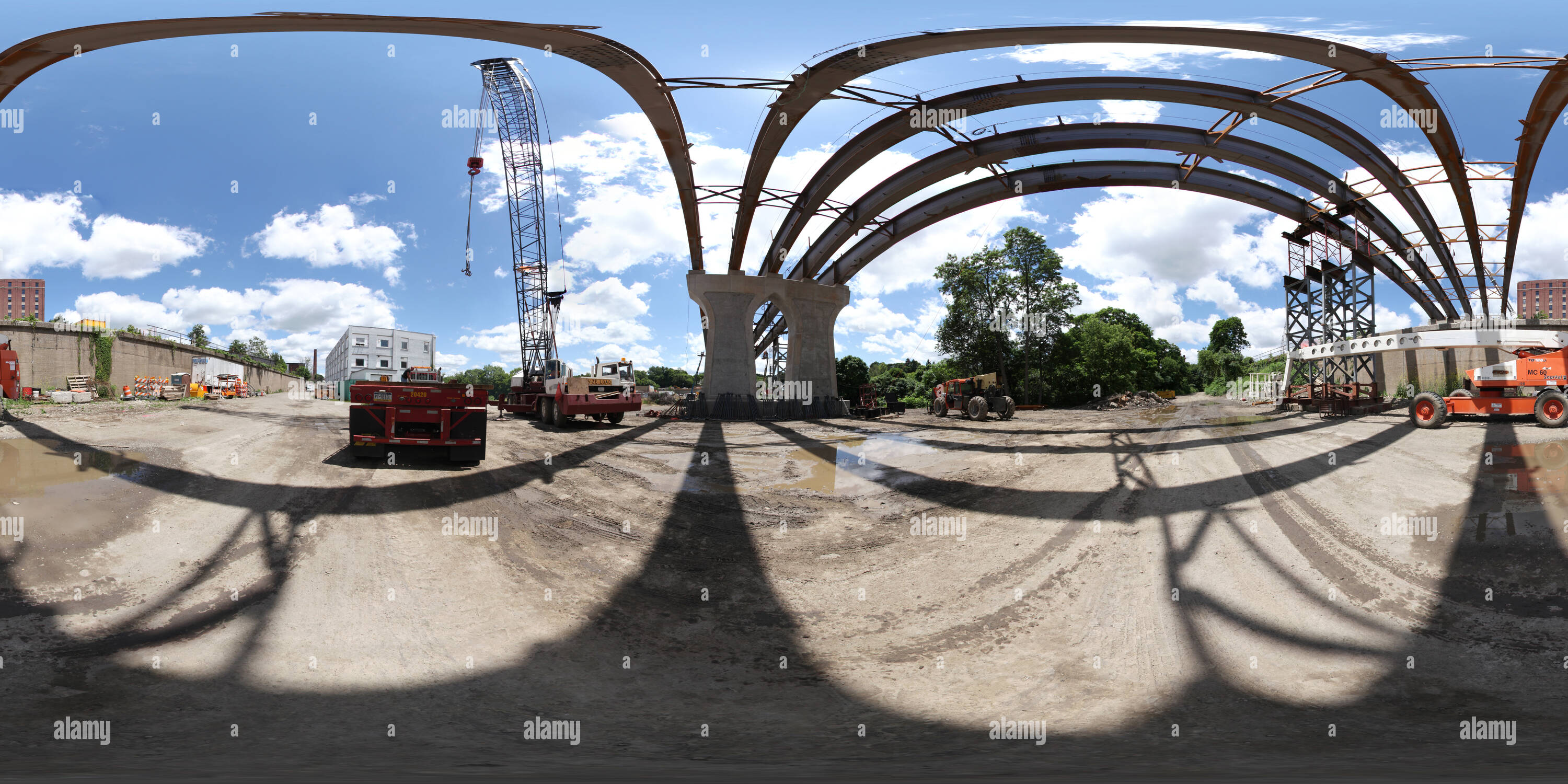 360° view of Washington Street Bridge, North Side 1 Alamy