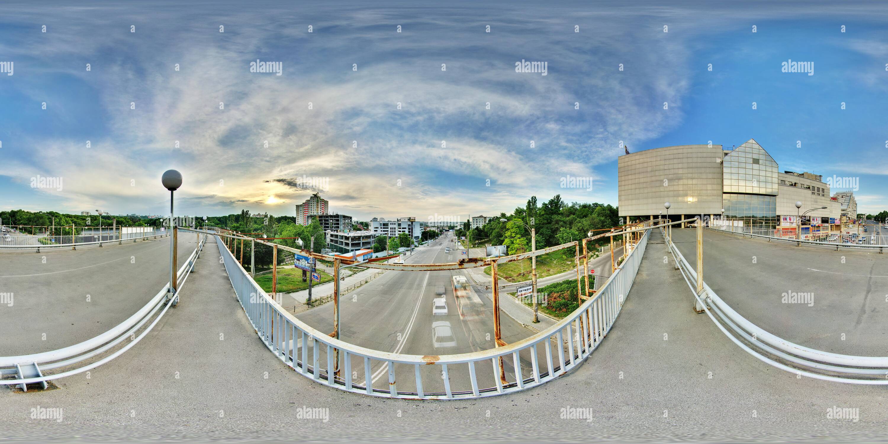 360 degree panoramic view of Jambo bridge 2  2010 07 04  kishinev moldova