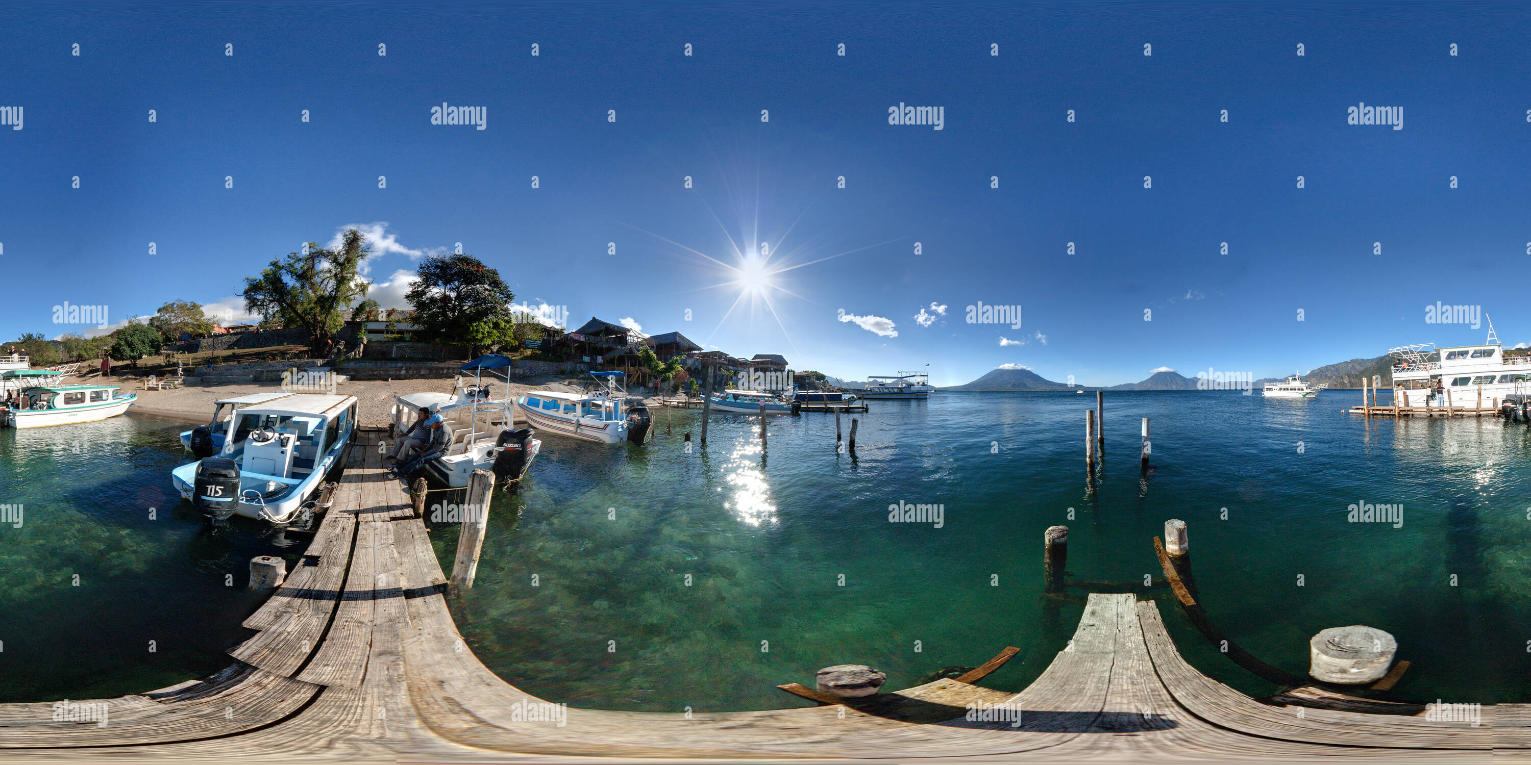 360° view of Lake Atitlán / Lago de Atitlán Alamy