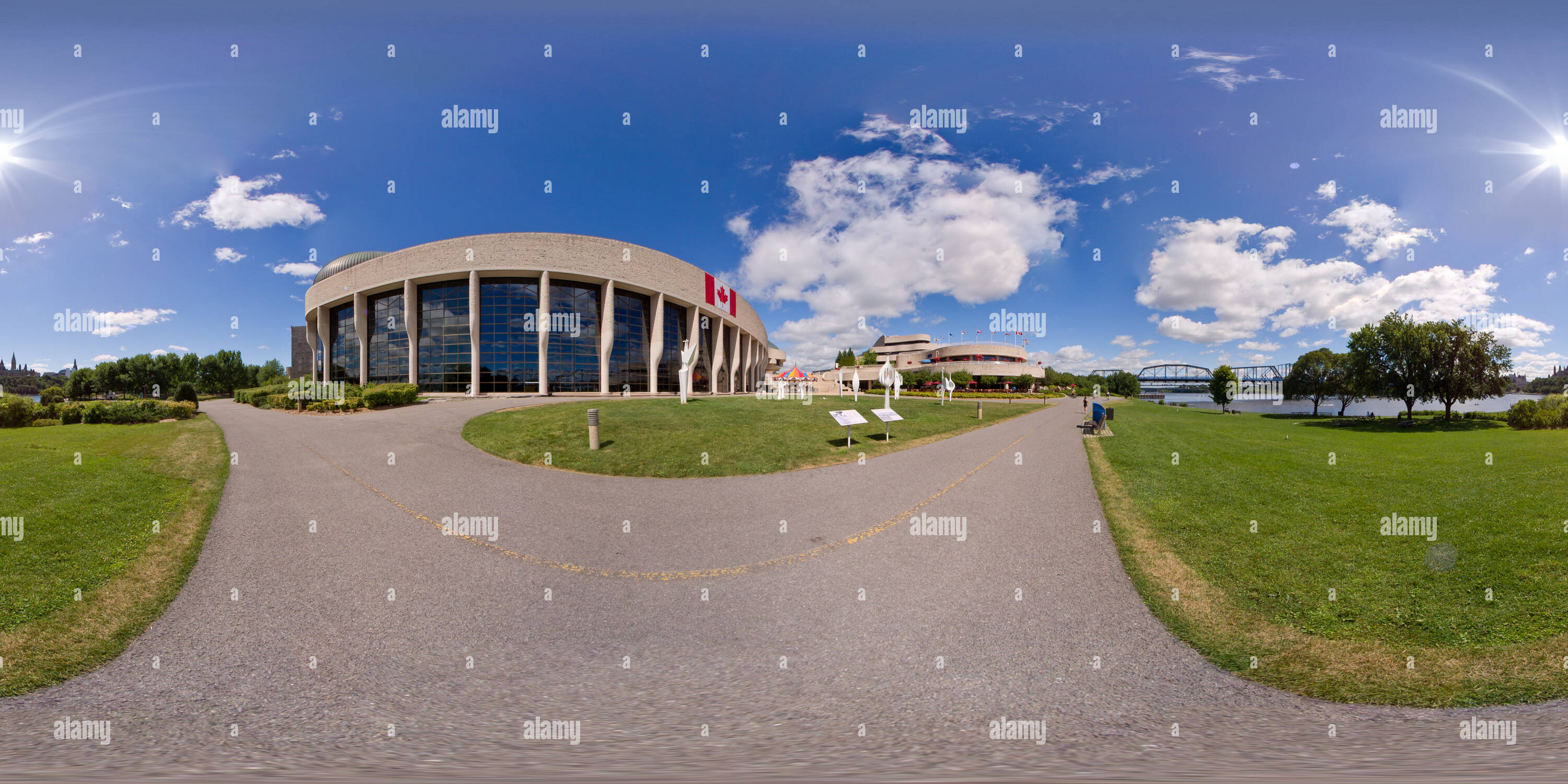 360 degree panoramic view of Canadian Museum of Civilization