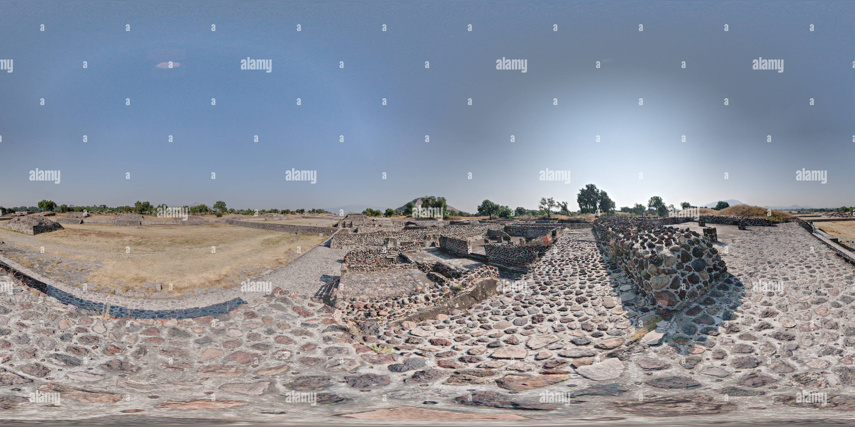 360 degree panoramic view of Avenue Of The Dead