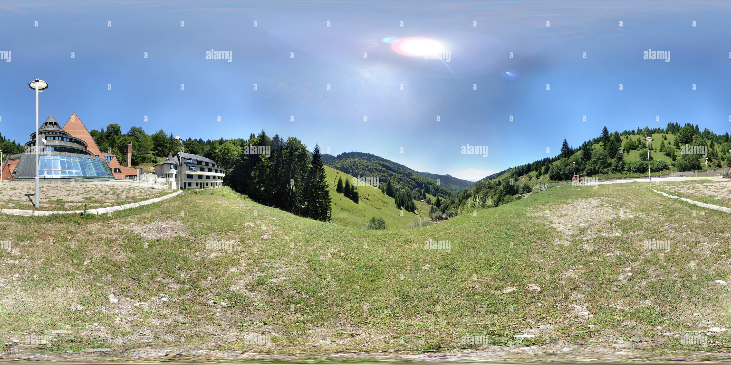 360 degree panoramic view of Lokve - Mountain Cmiljevica near Berane and Rozaje