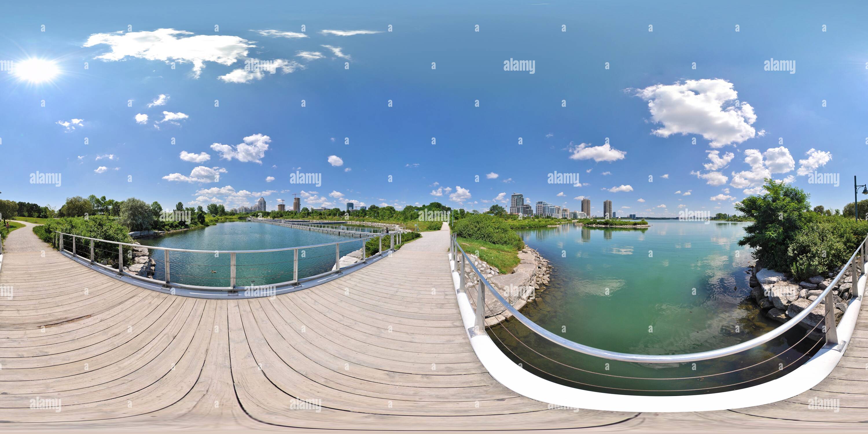 360° view of Humber Bay Park Alamy