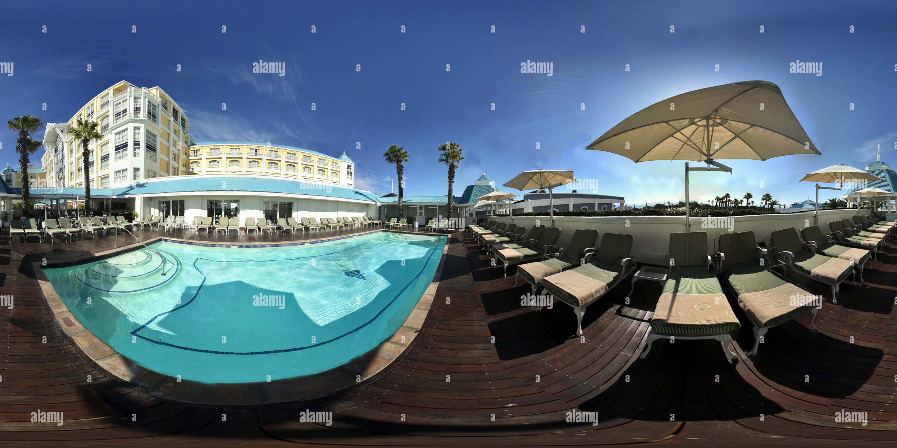 360° view of The Pool Deck at The Table Bay Hotel in Cape Town V&A