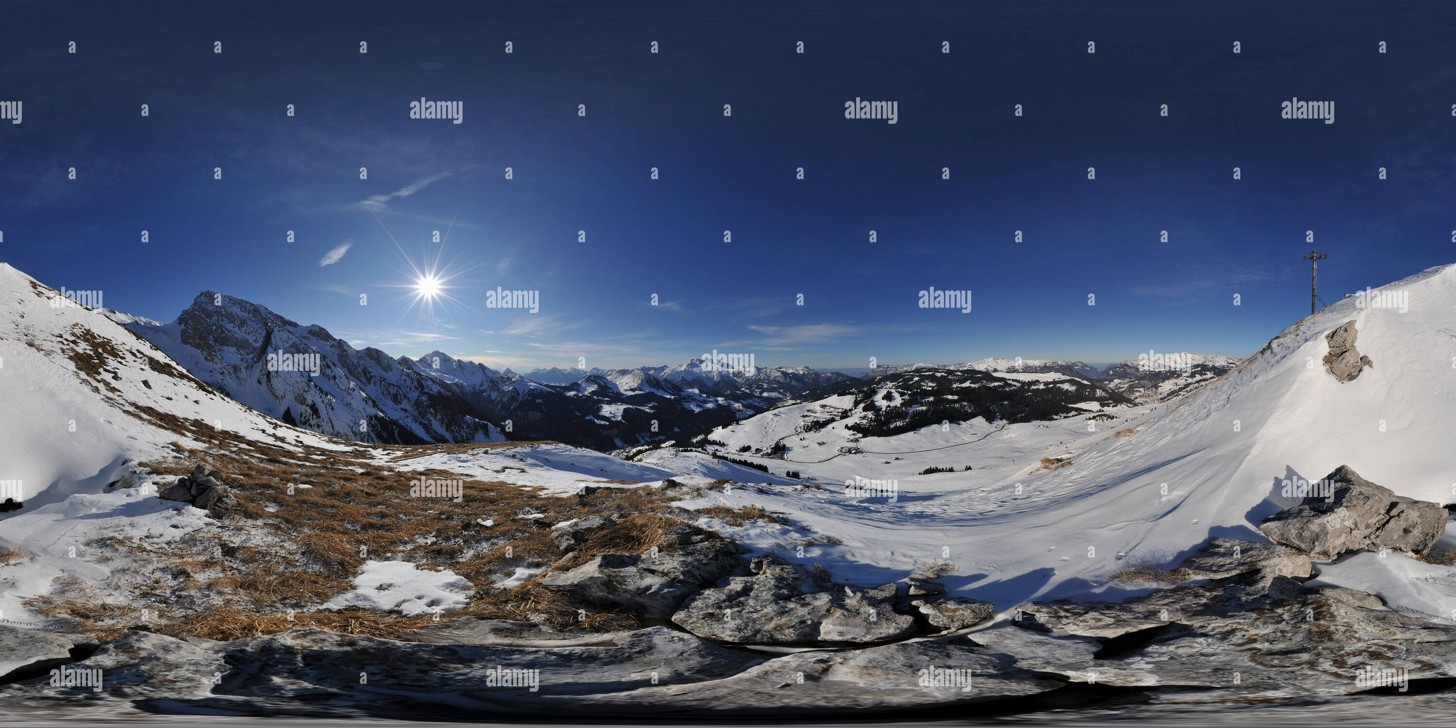 360° view of Massif de l'étale, La Clusaz Alamy