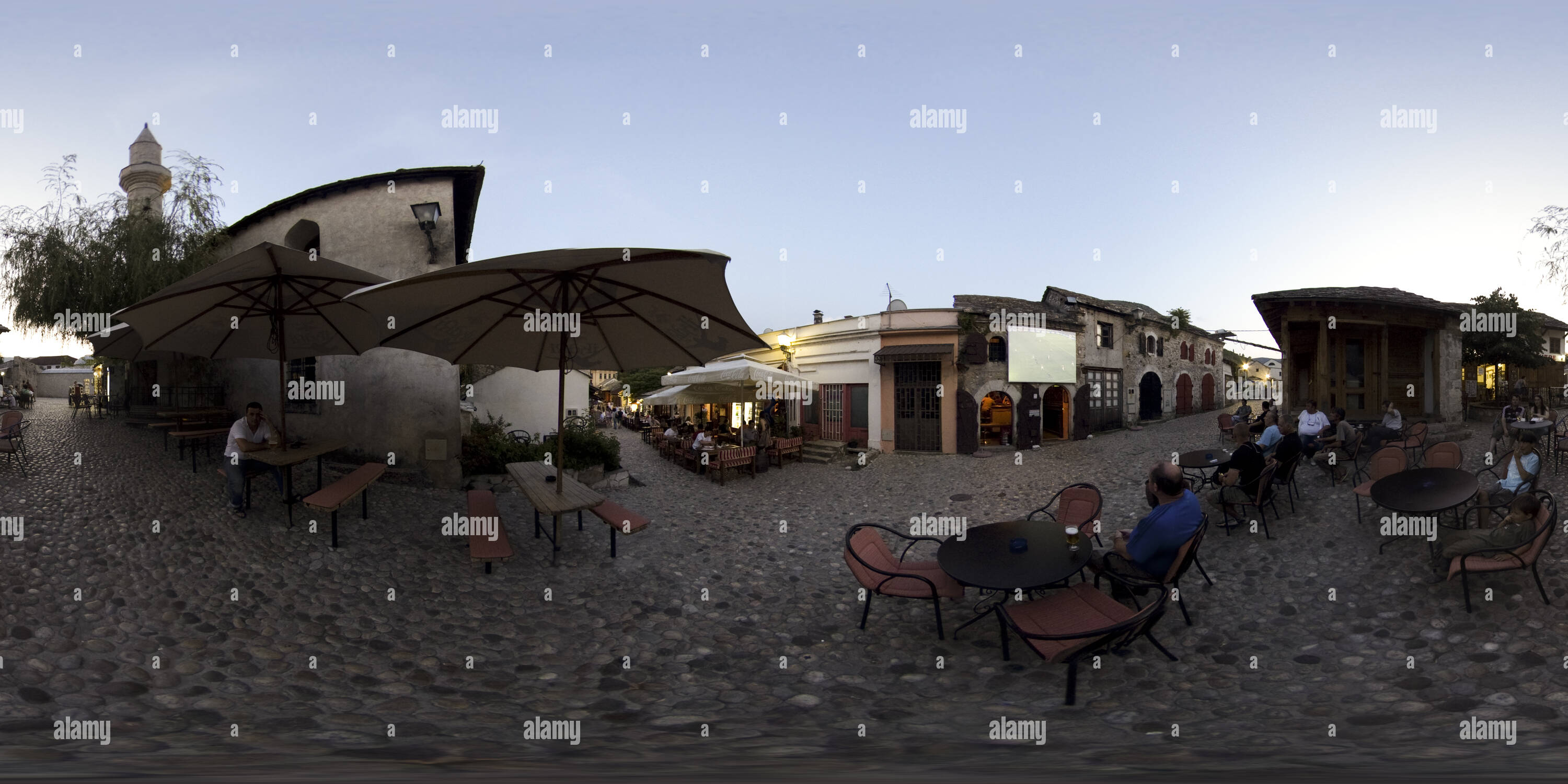 360 degree panoramic view of Public Viewing in Mostar / BiH