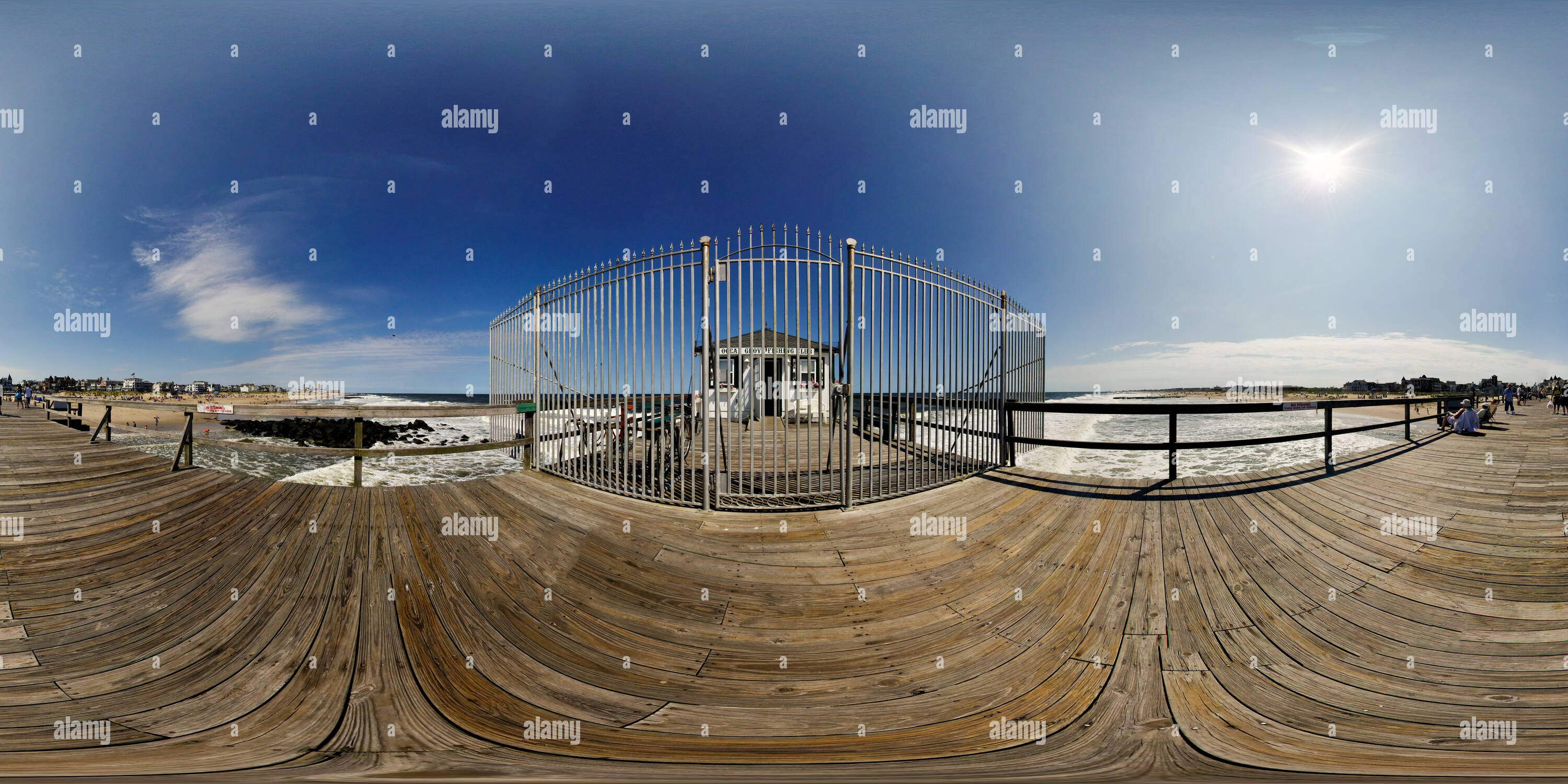 360 degree panoramic view of The Ocean Grove Fishing Club, Ocean Grove, New Jersey
