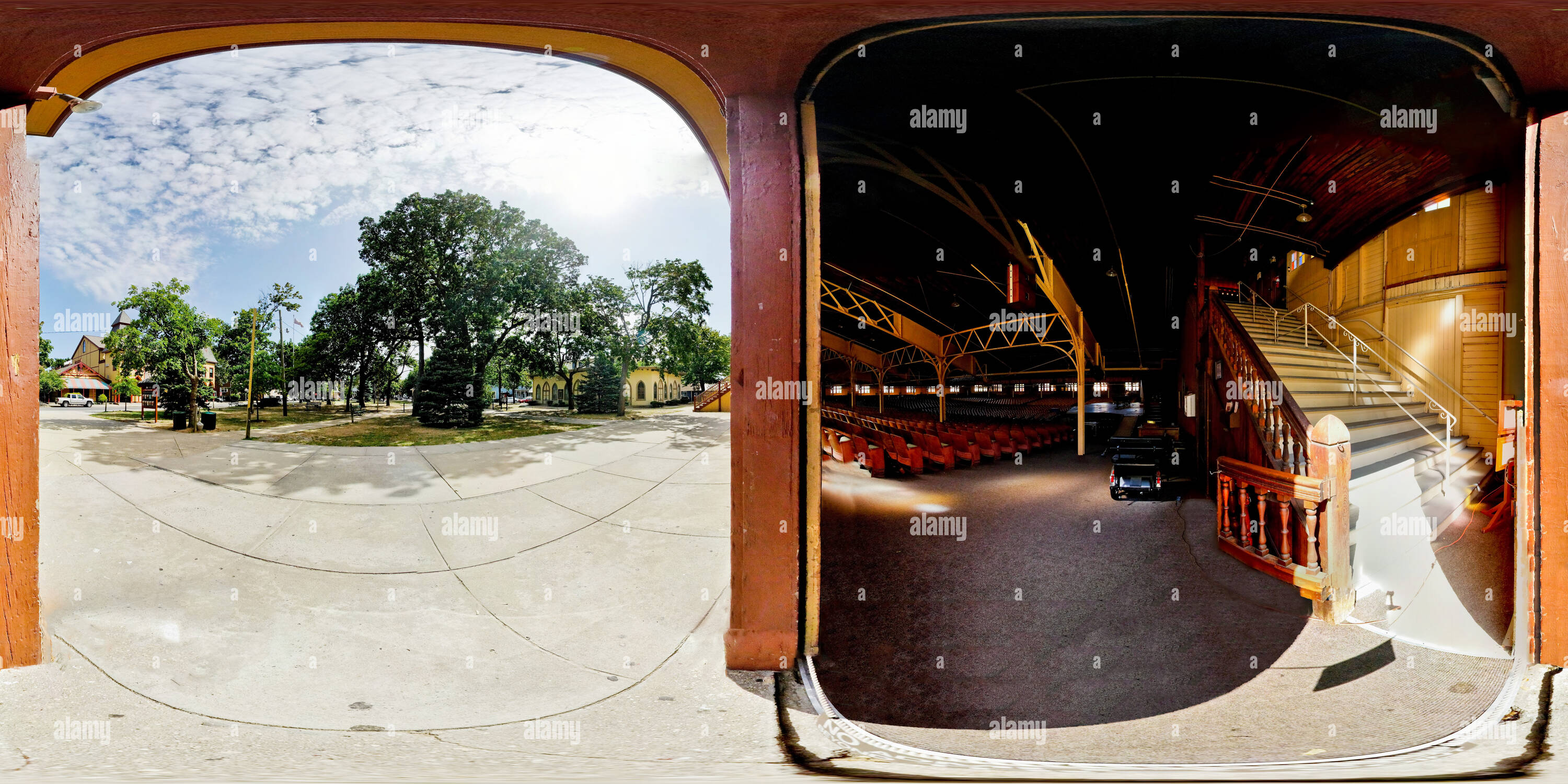 360° view of The Great Auditorium, Ocean Grove, New Jersey - Alamy