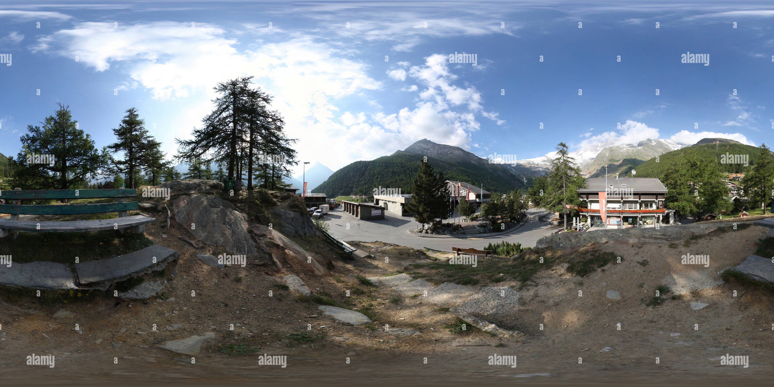 360° view of Saas Fee - Tourist Office - Alamy