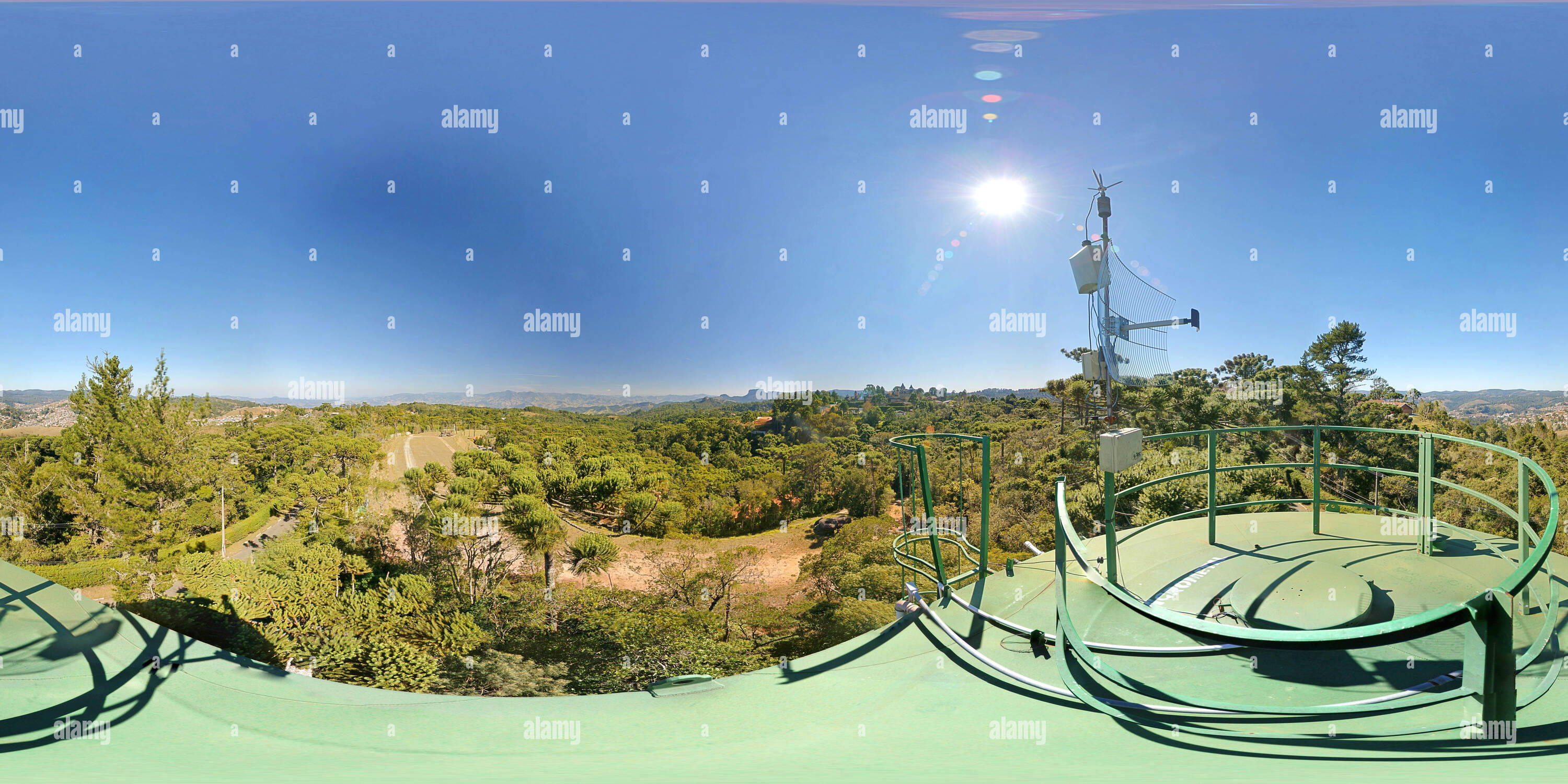 360 degree panoramic view of Mirante da Caixa D'agua do Surya-Pan The Wellness Hotel em Campos do Jordao