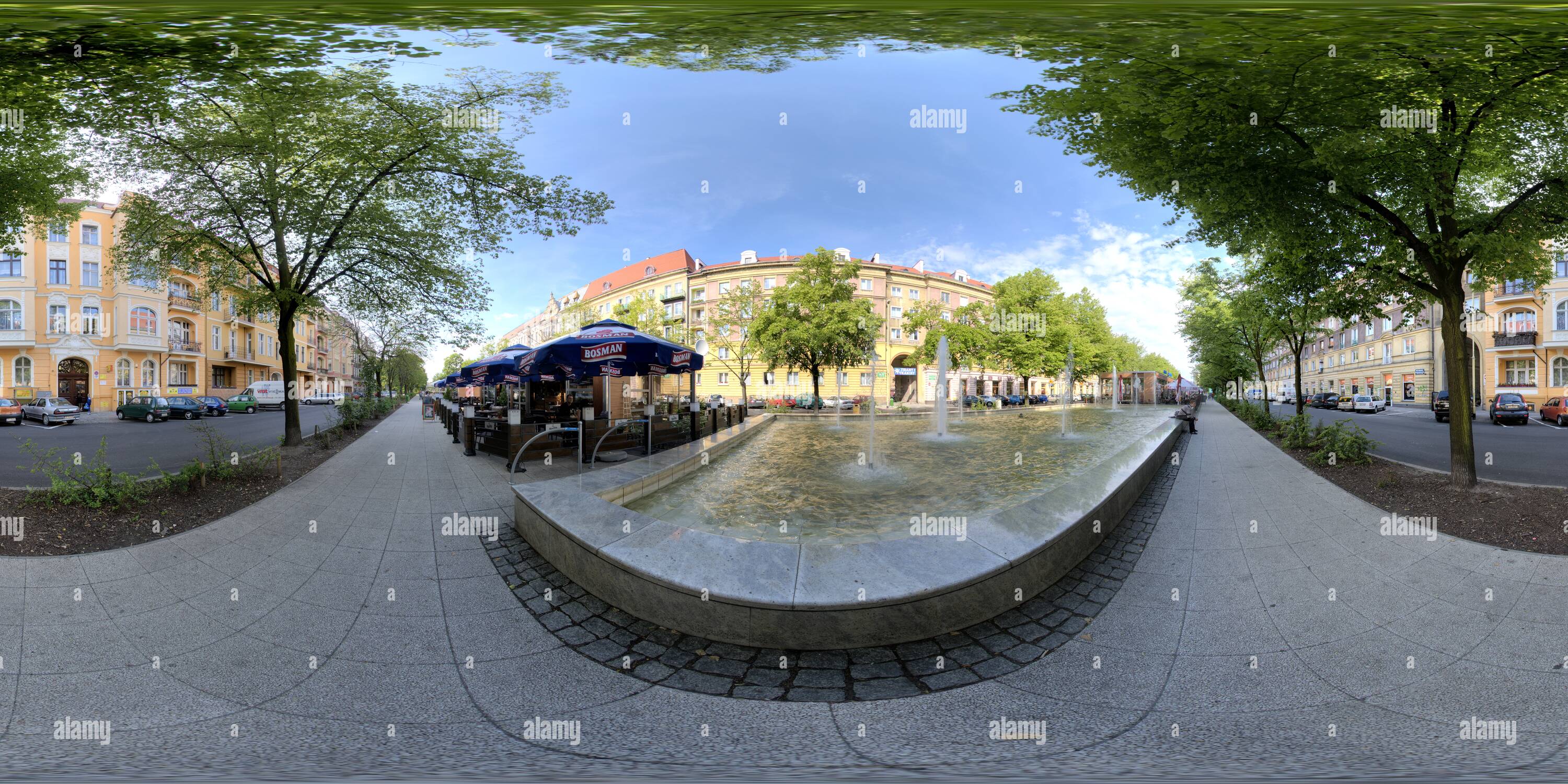 360 degree panoramic view of John Paul II Avenue