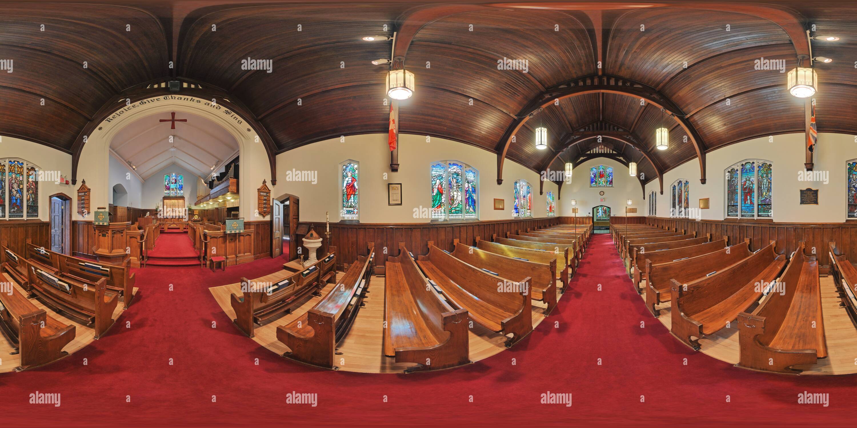 360° view of The Anglican Church of St John The Baptist Dixie - Alamy