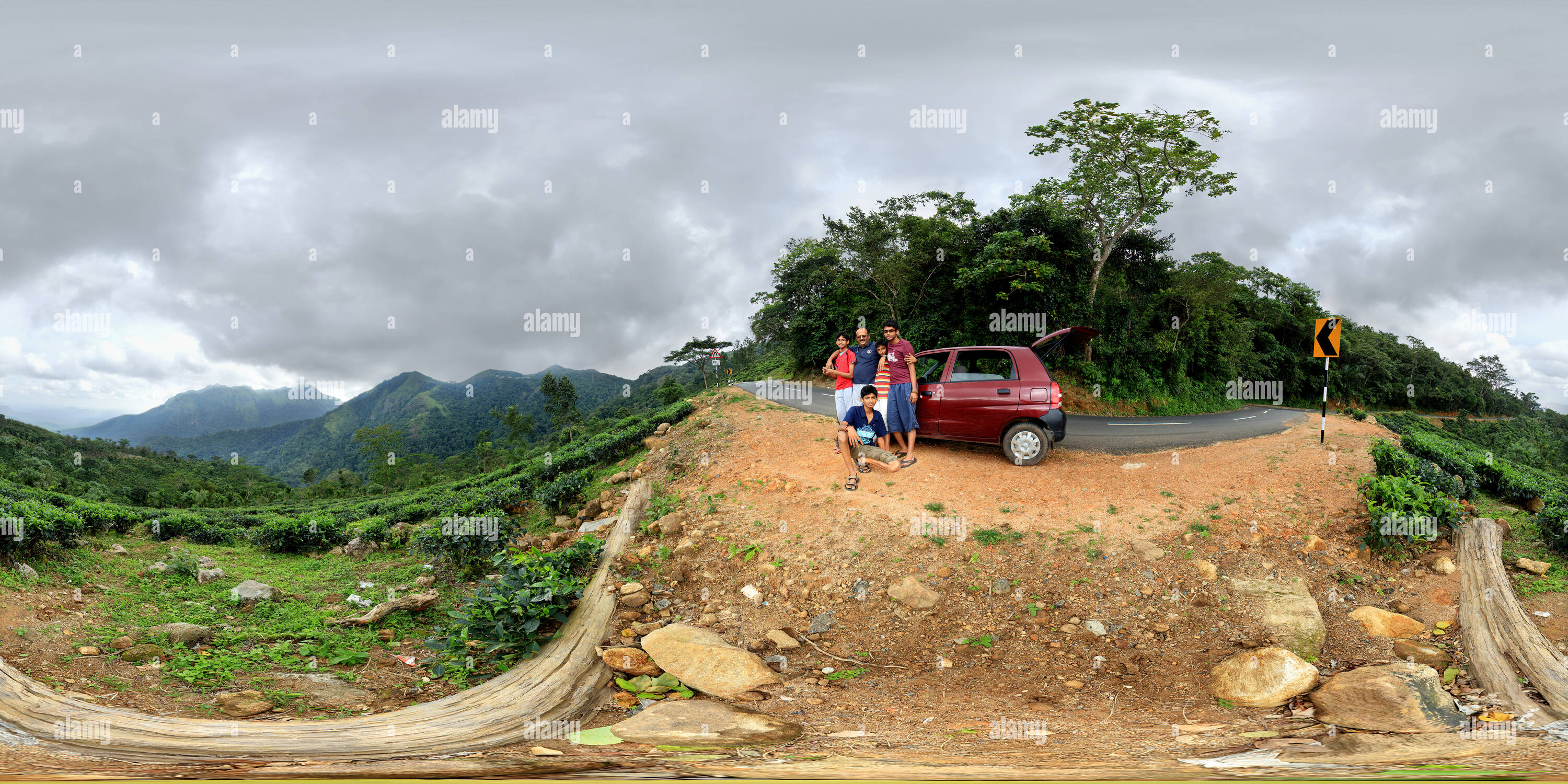 360° view of Ponmudi Alamy