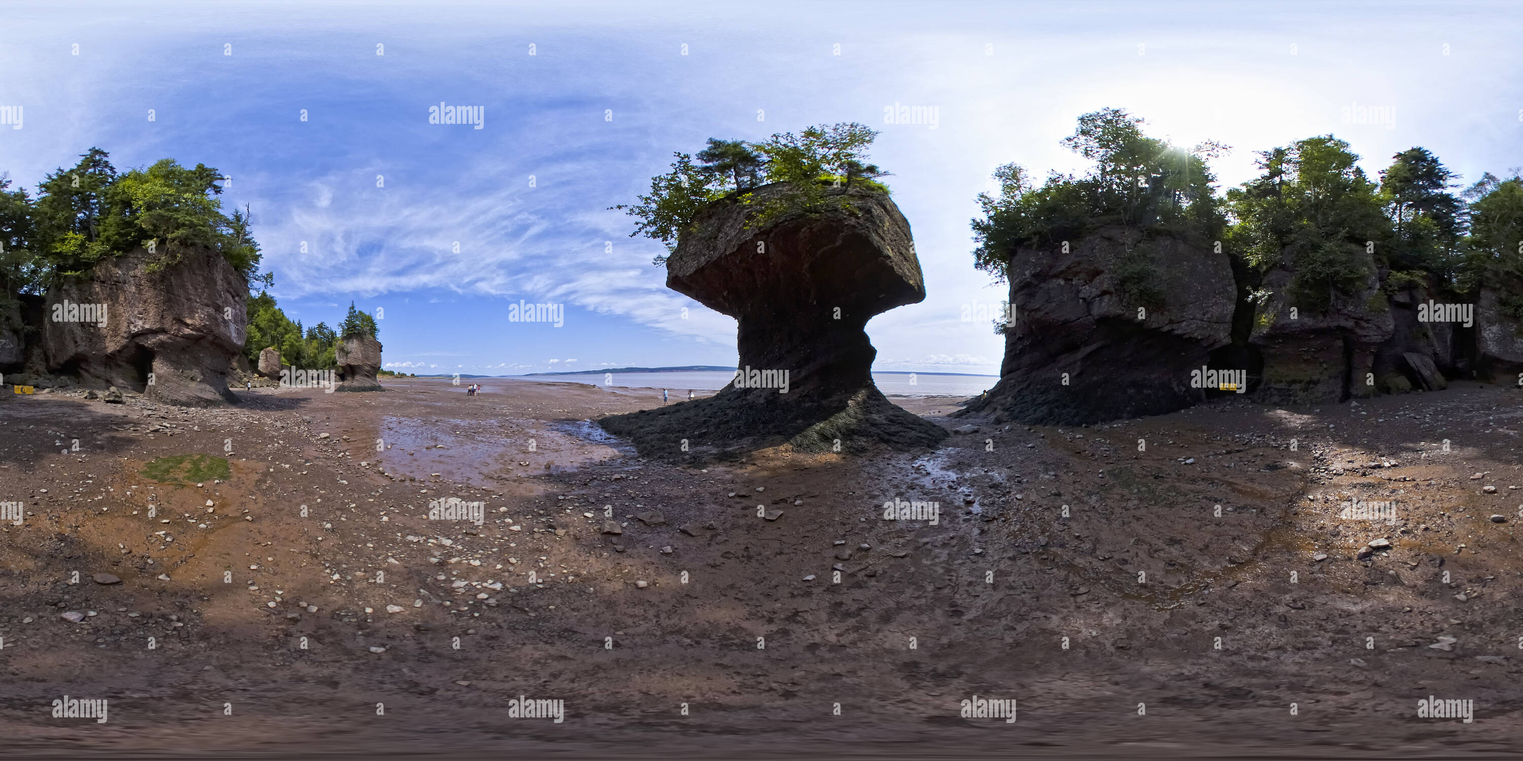 360° view of Hopewell Rocks 06 - Alamy