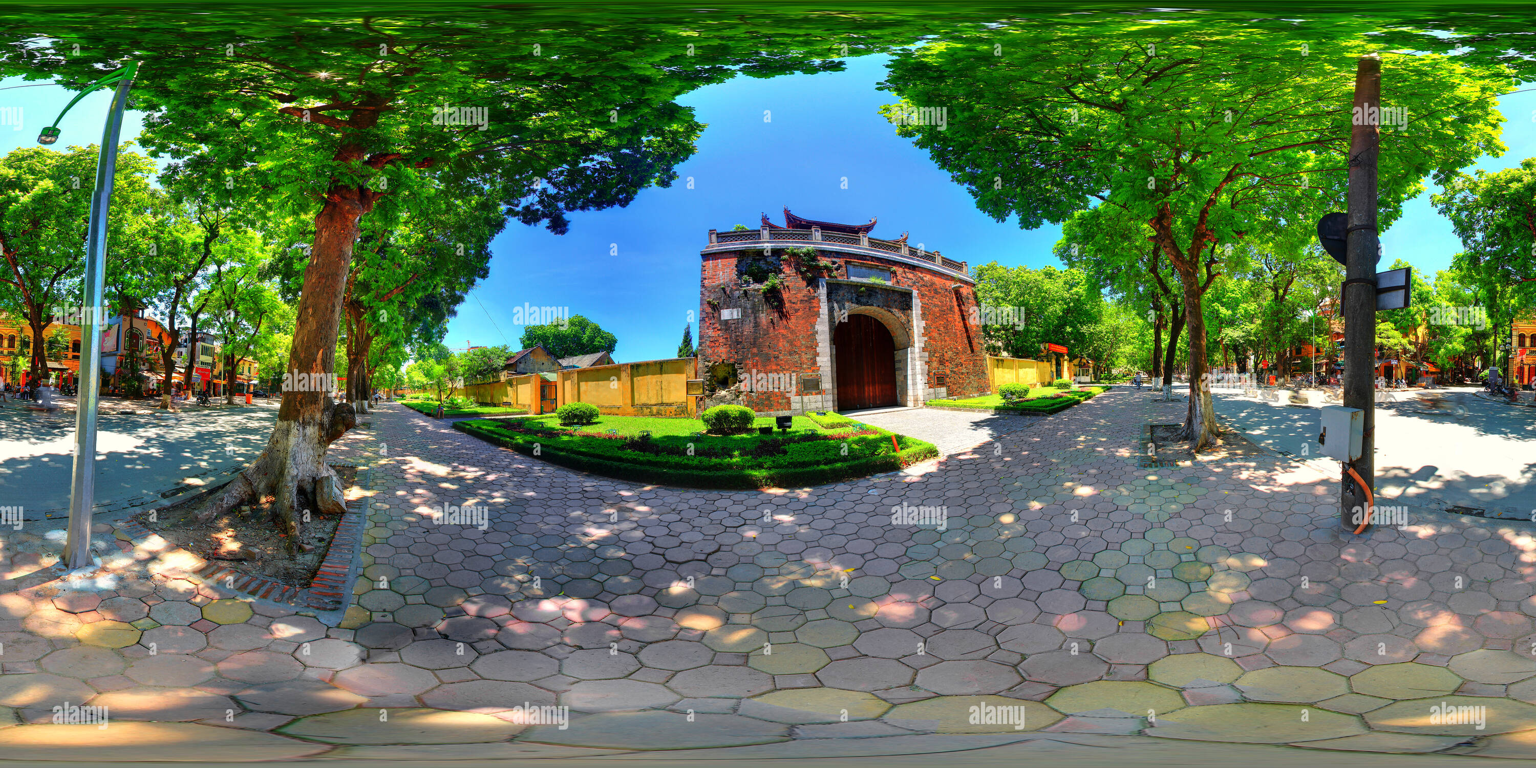 360° view of North Gate Of Hanoi Old Castle - Alamy