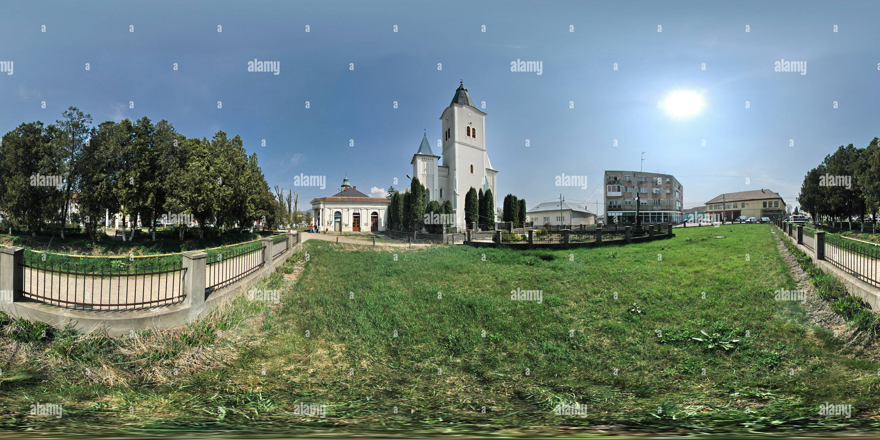 360° view of „Immaculate Conception” Church, Seini , Romania Alamy