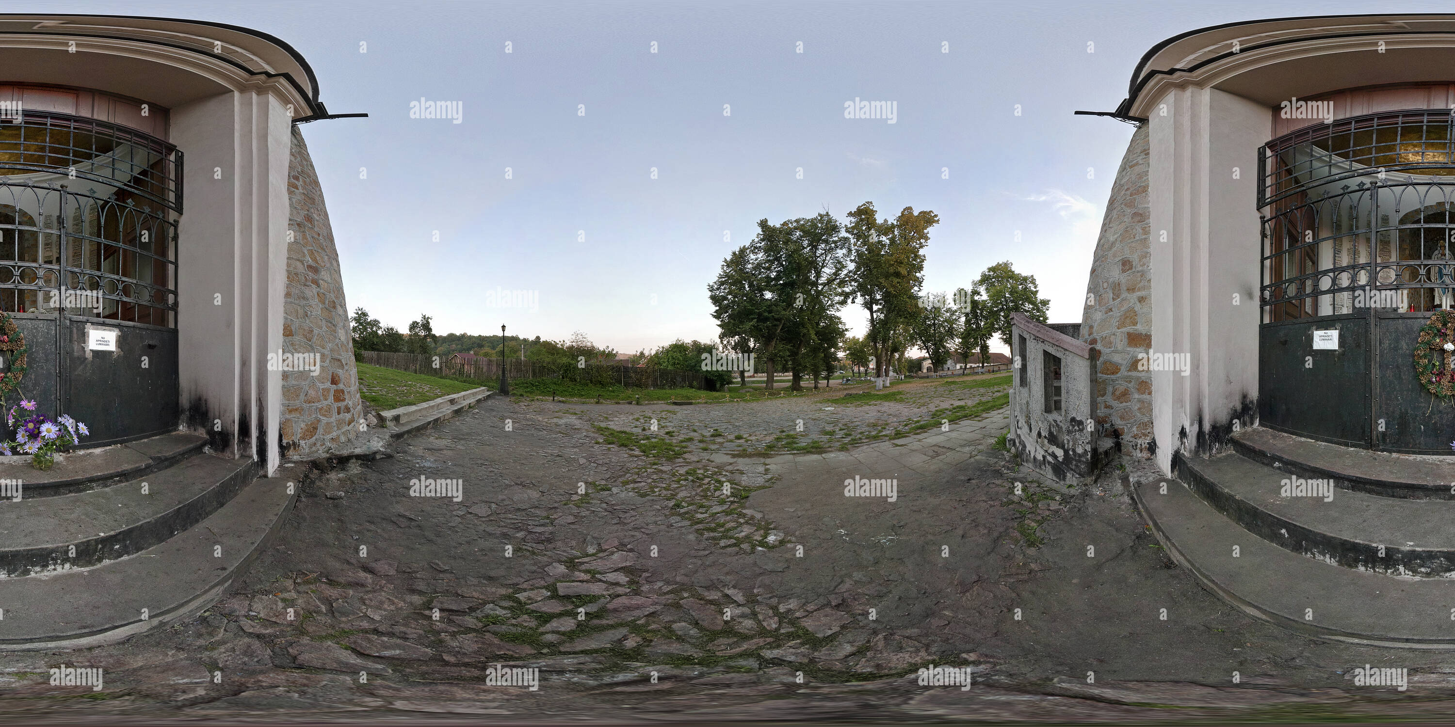 360 degree panoramic view of Mariaradna - Franciscan church and shrine