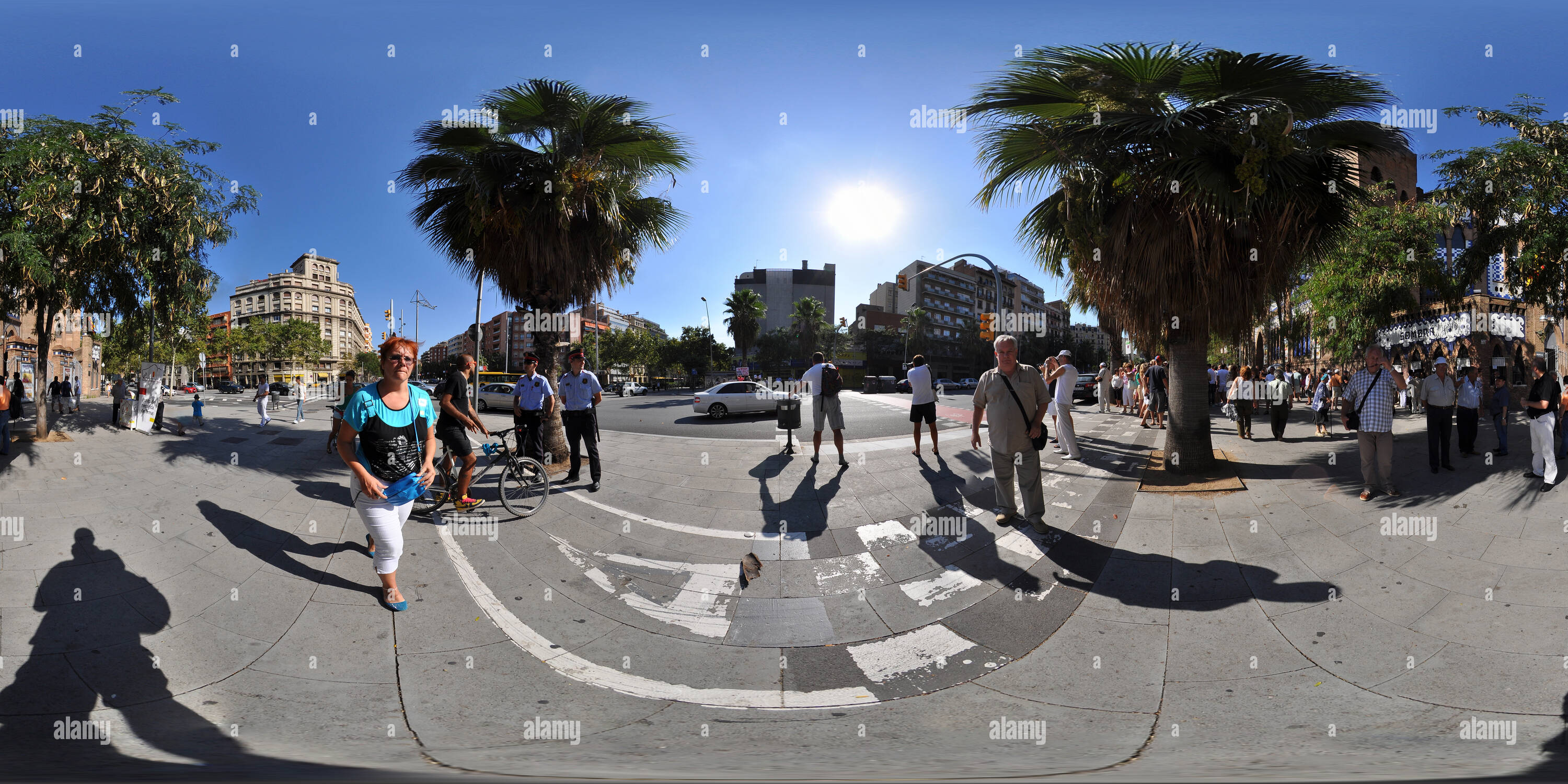 360° view of The Plaza Monumental de Barcelona, bullring - Alamy