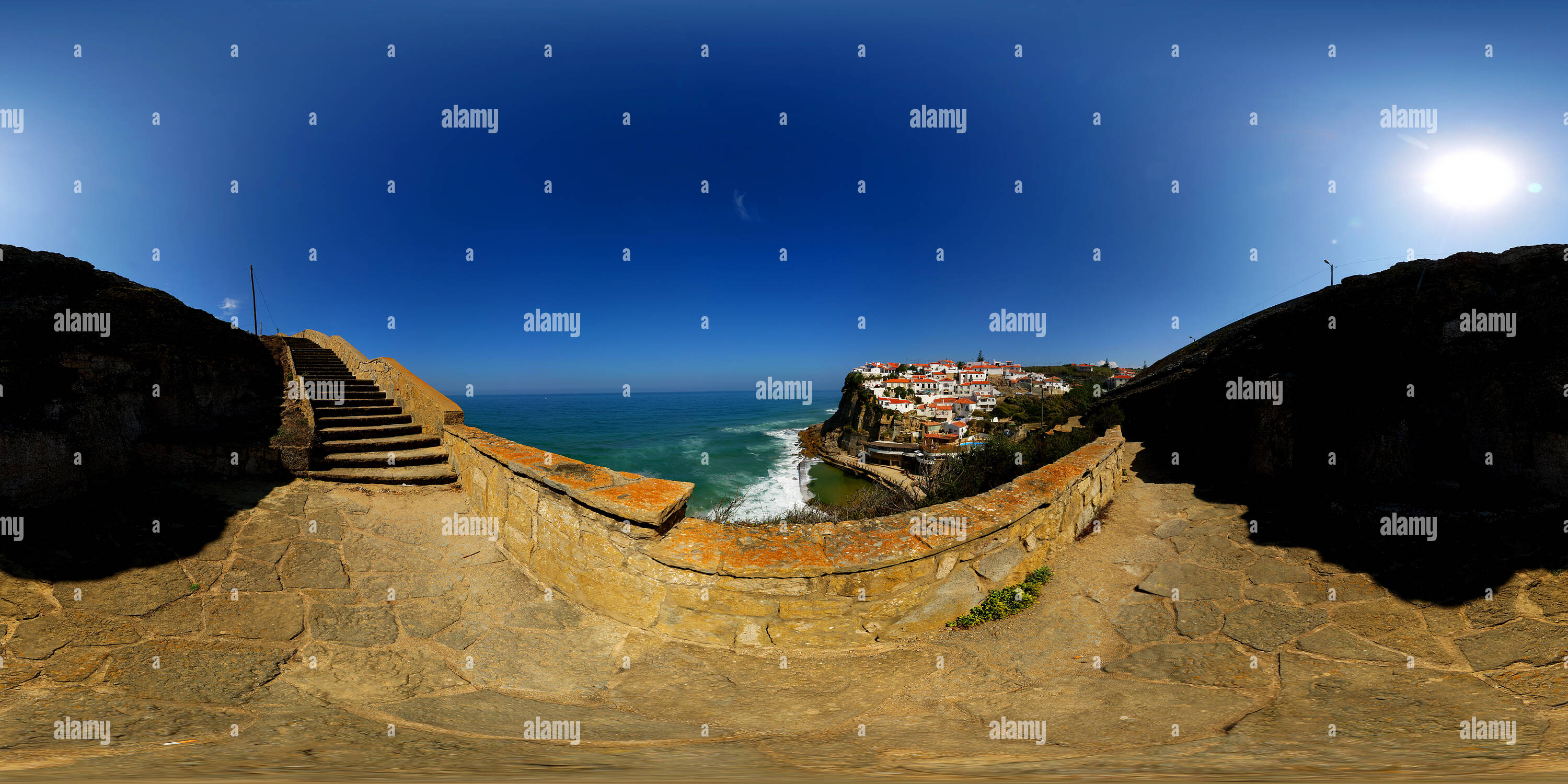 360° view of Azenhas do Mar Portugal Alamy