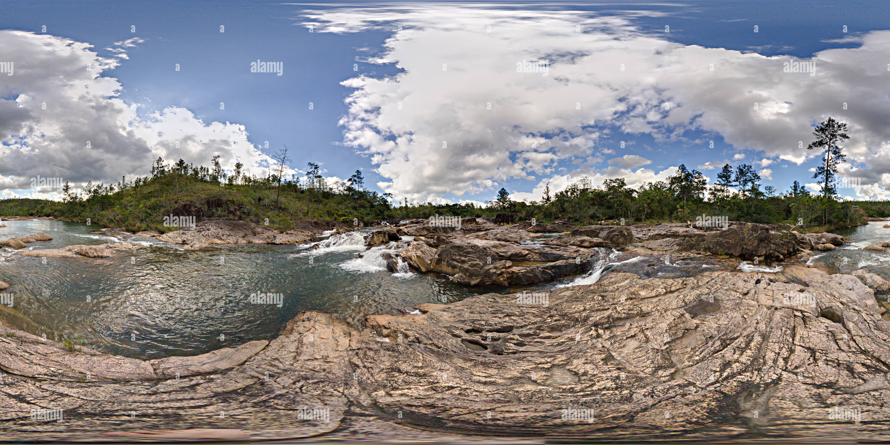 360° view of Mountain Pine Ridge National Park 2 - Alamy